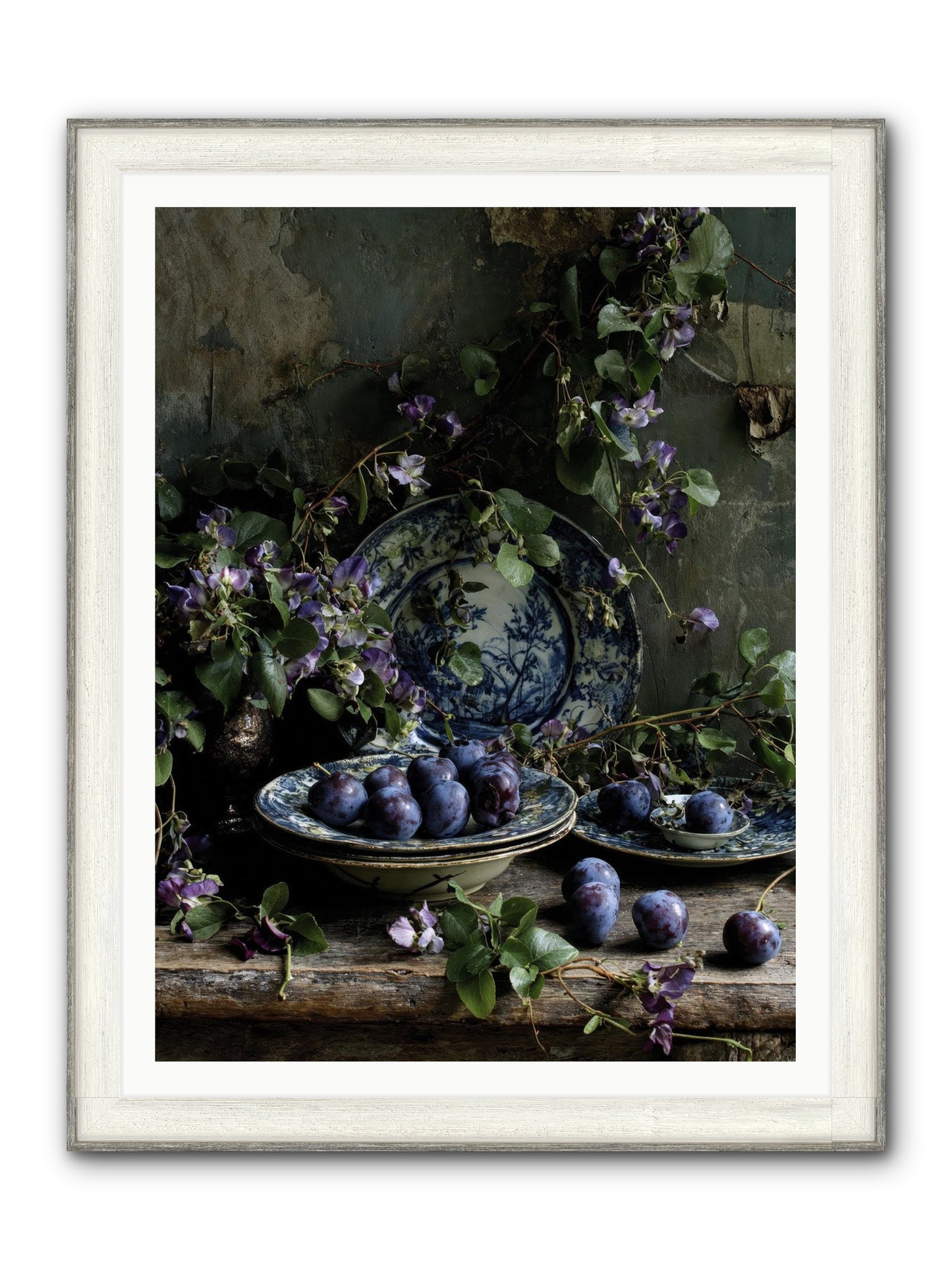 Dessert First Framed Print - Driftwood White 36x48