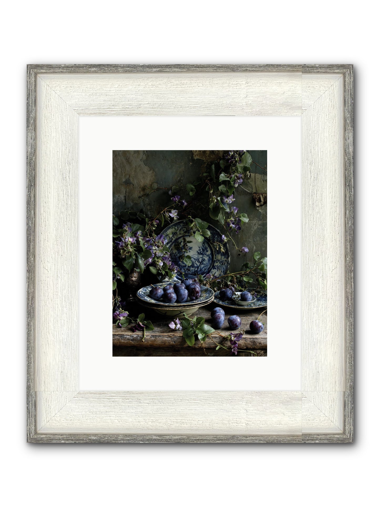 Dessert First Framed Print - Driftwood White 9x12