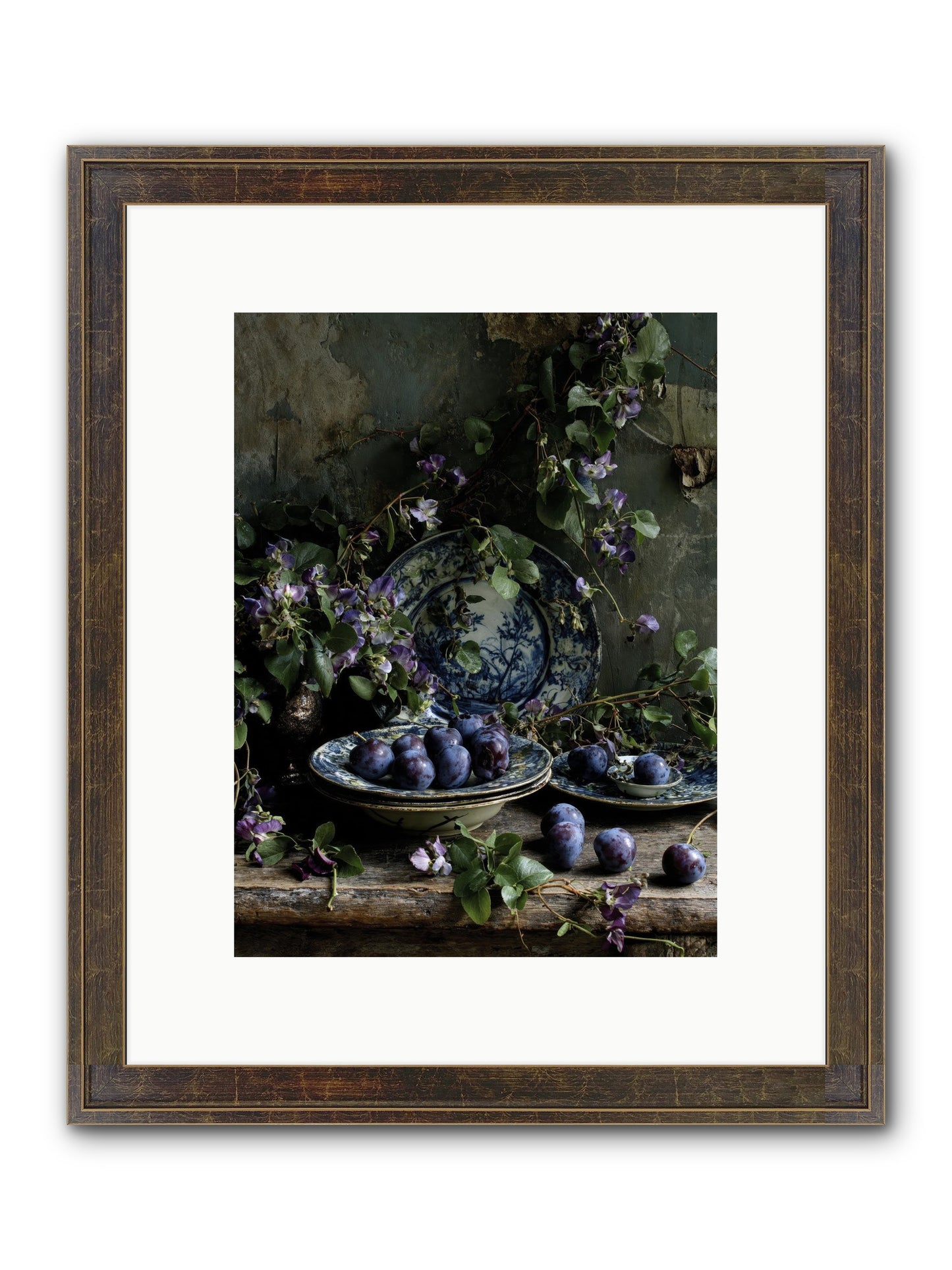Dessert First Framed Print - Slimwoods Black/Gold 9x12
