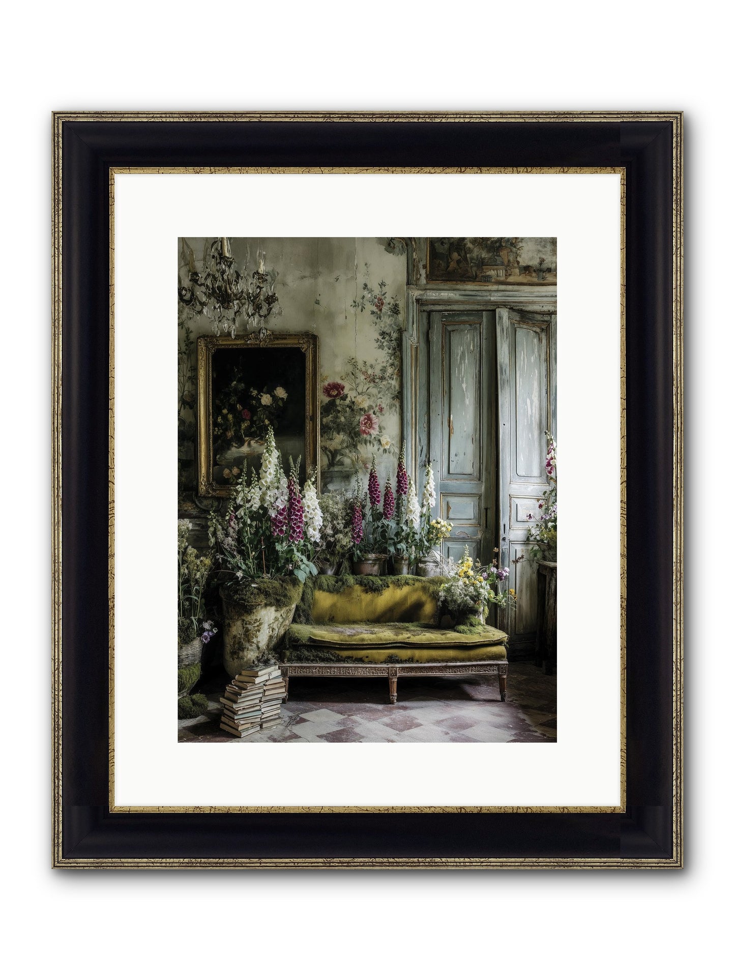 Destined To Find Framed Print - Black & Gold 12x16