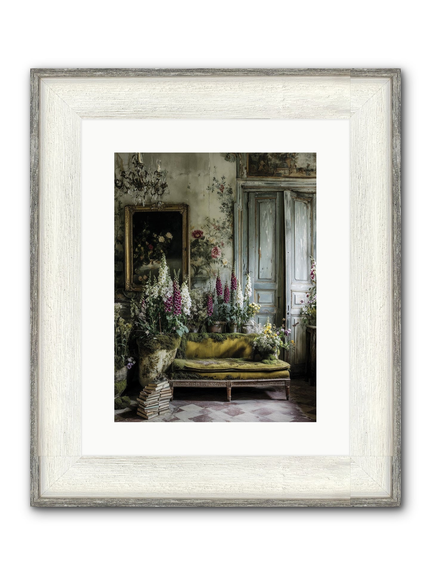Destined To Find Framed Print - Driftwood White 12x16