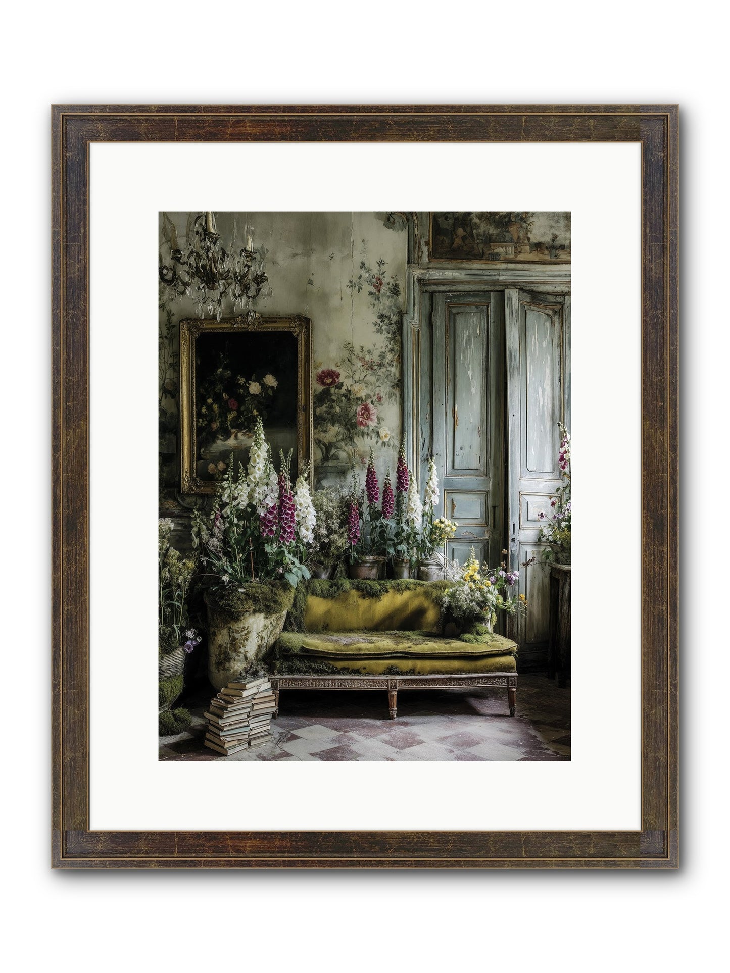 Destined To Find Framed Print - Slimwoods Black/Gold 12x16