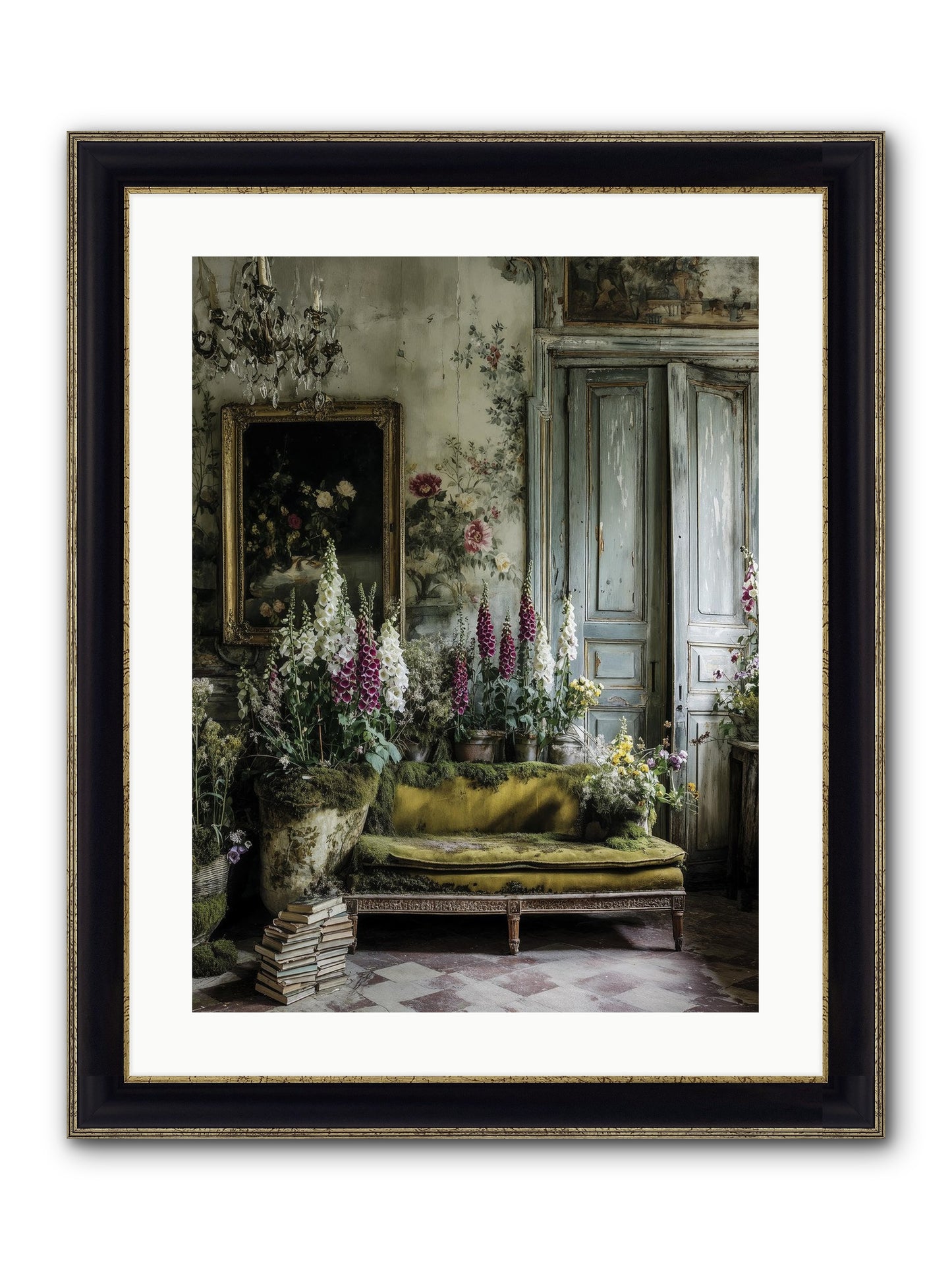 Destined To Find Framed Print - Black & Gold 18x24