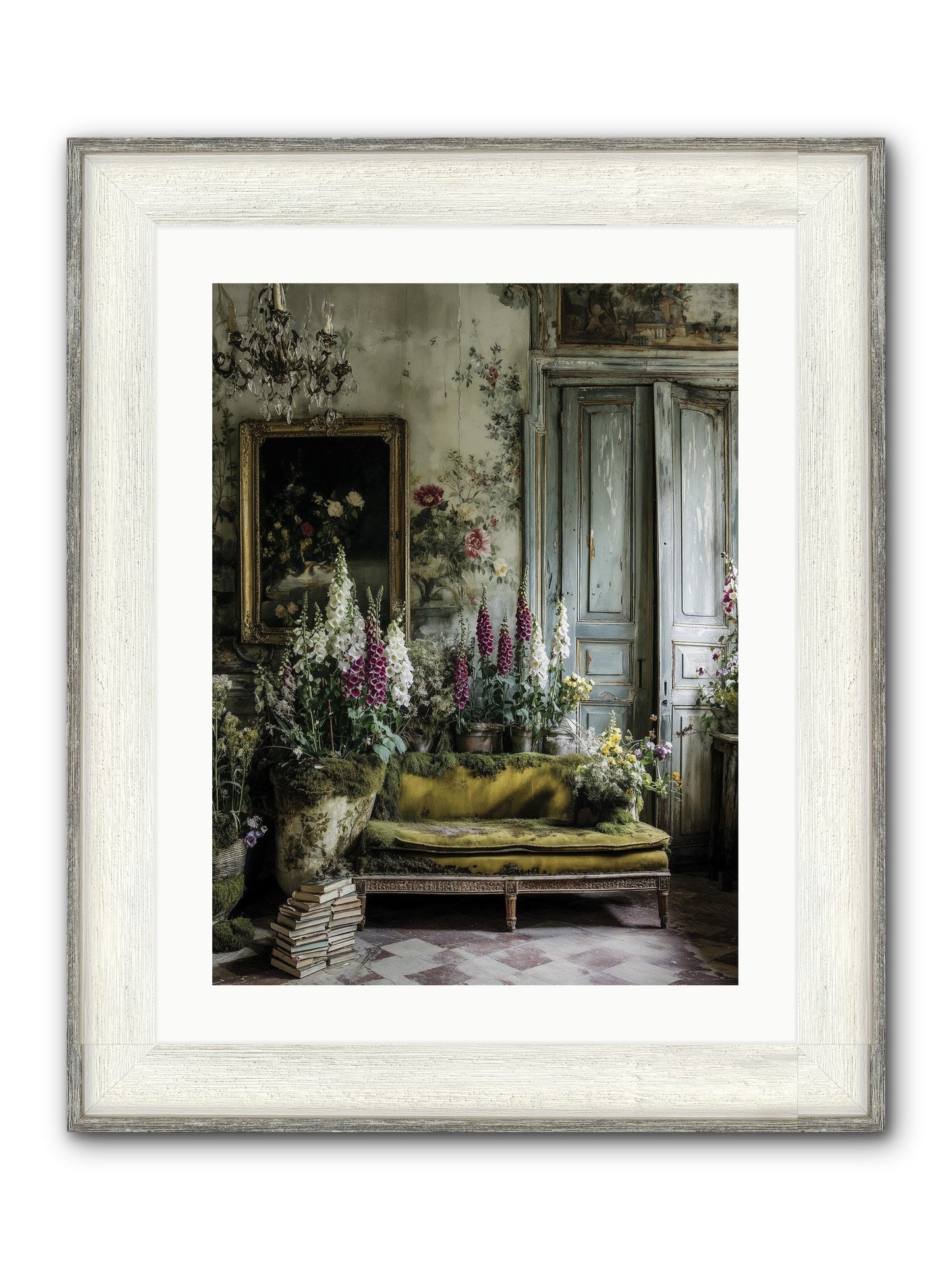 Destined To Find Framed Print - Driftwood White 18x24