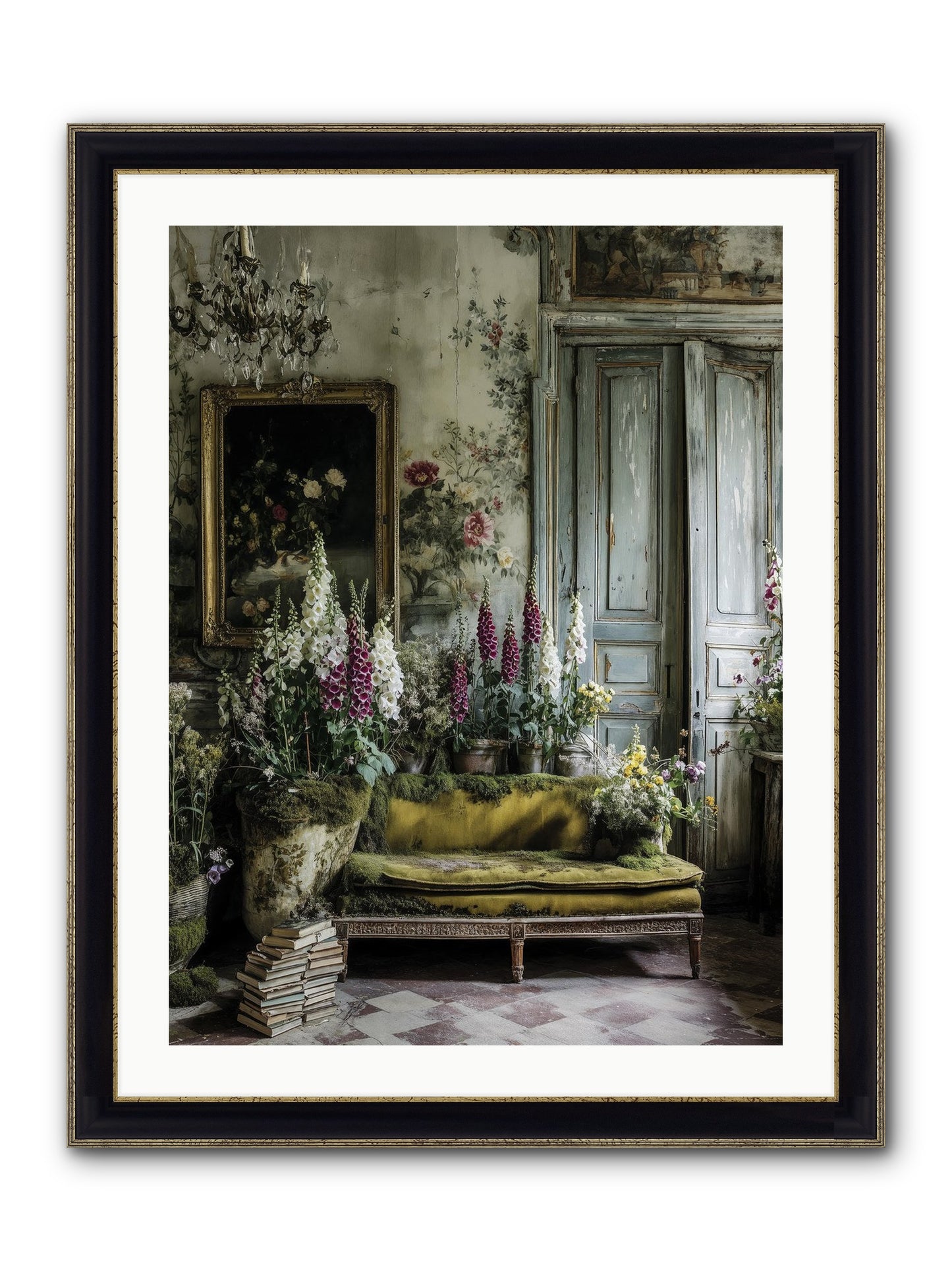 Destined To Find Framed Print - Black & Gold 24x32