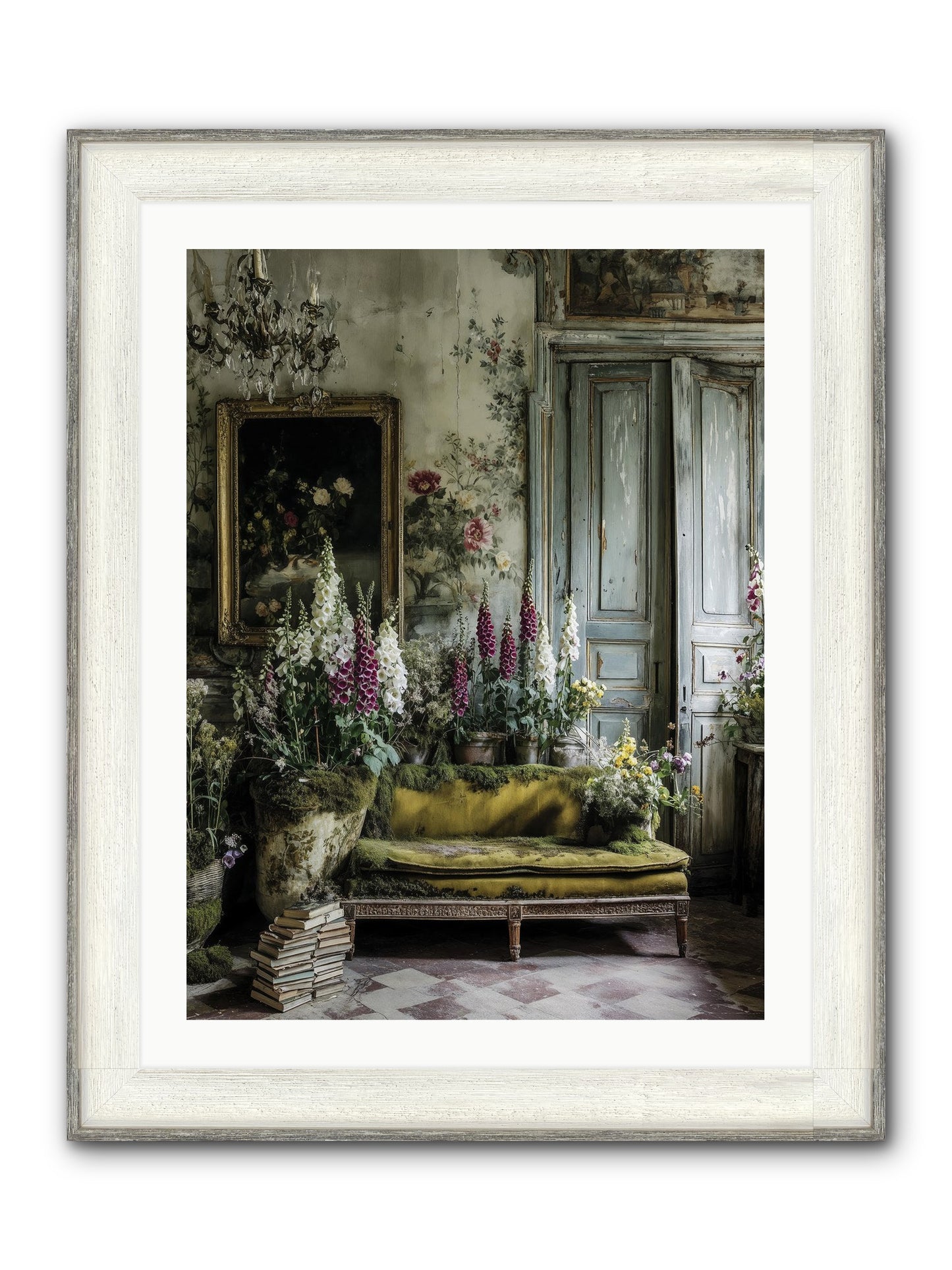 Destined To Find Framed Print - Driftwood White 24x32