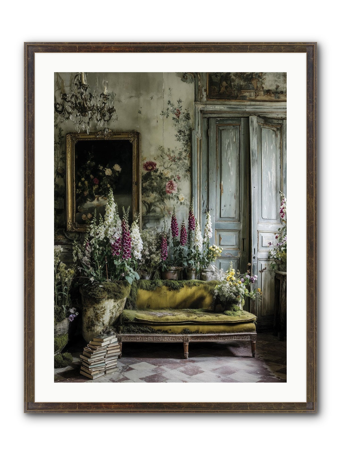 Destined To Find Framed Print - Slimwoods Black/Gold 24x32