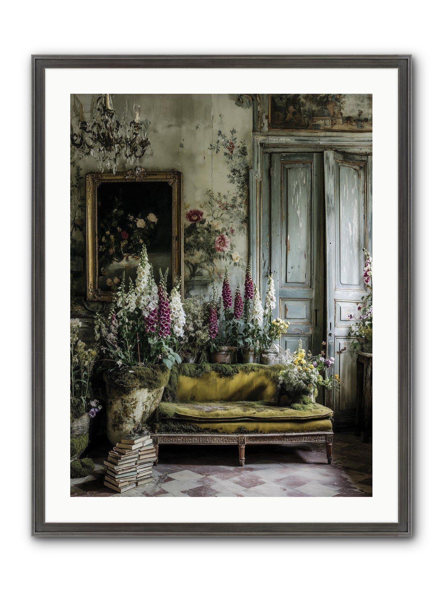 Destined To Find Framed Print - Slimwoods Black/Silver 24x32