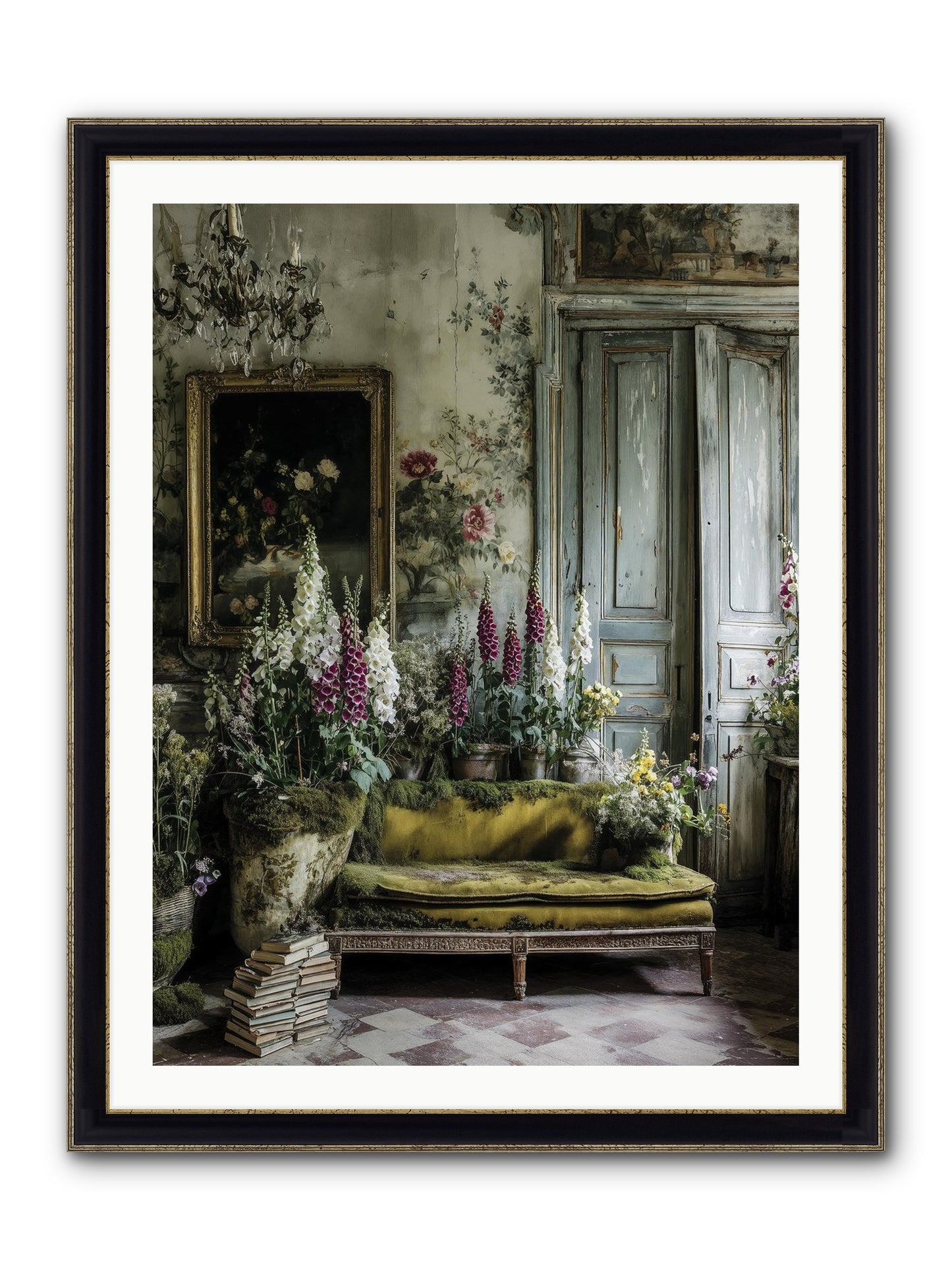 Destined To Find Framed Print - Black & Gold 30x40