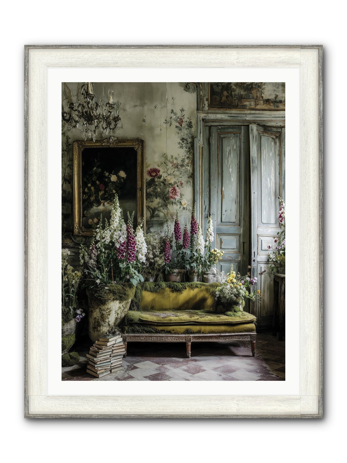 Destined To Find Framed Print - Driftwood White 30x40