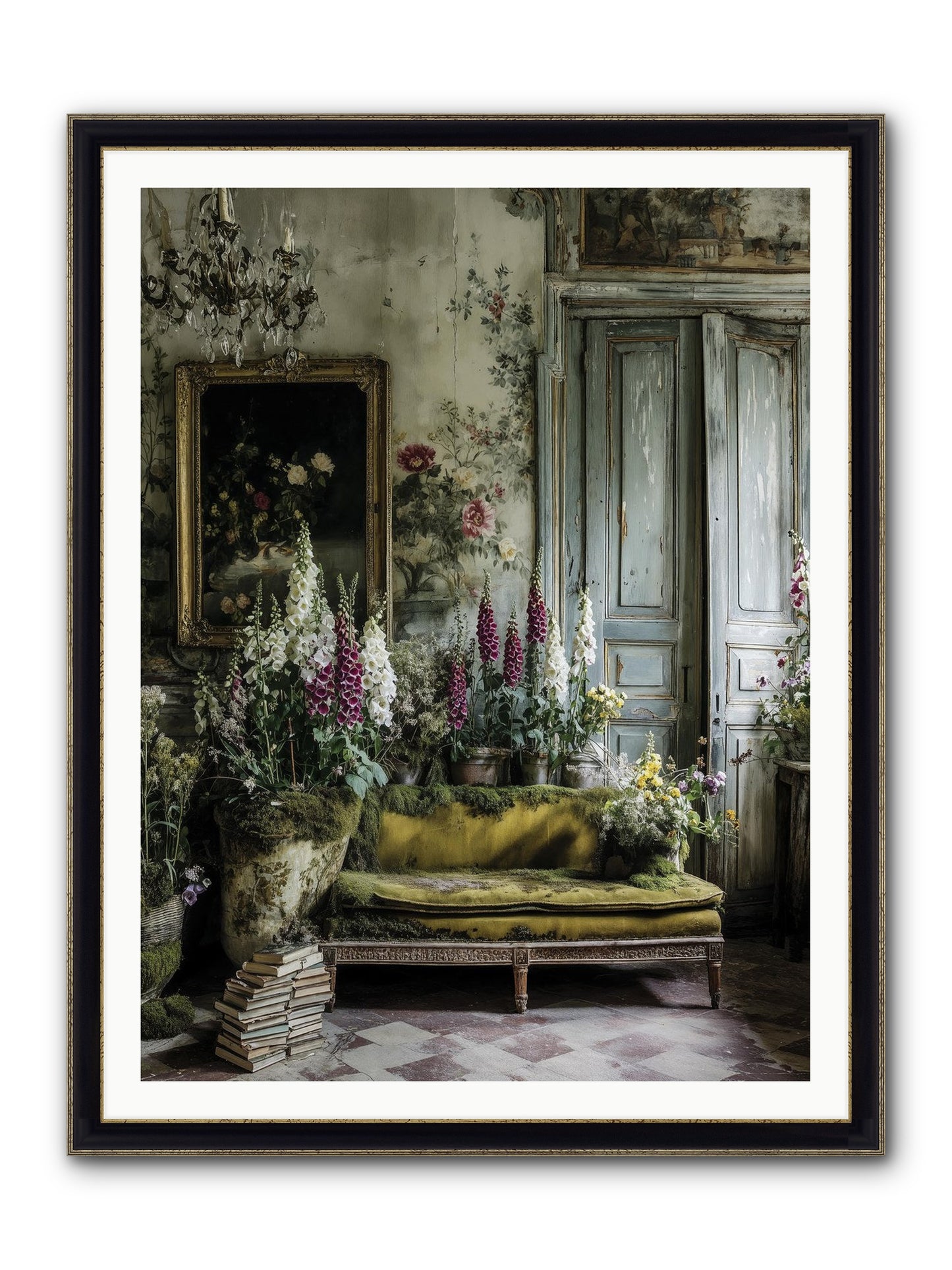 Destined To Find Framed Print - Black & Gold 36x48