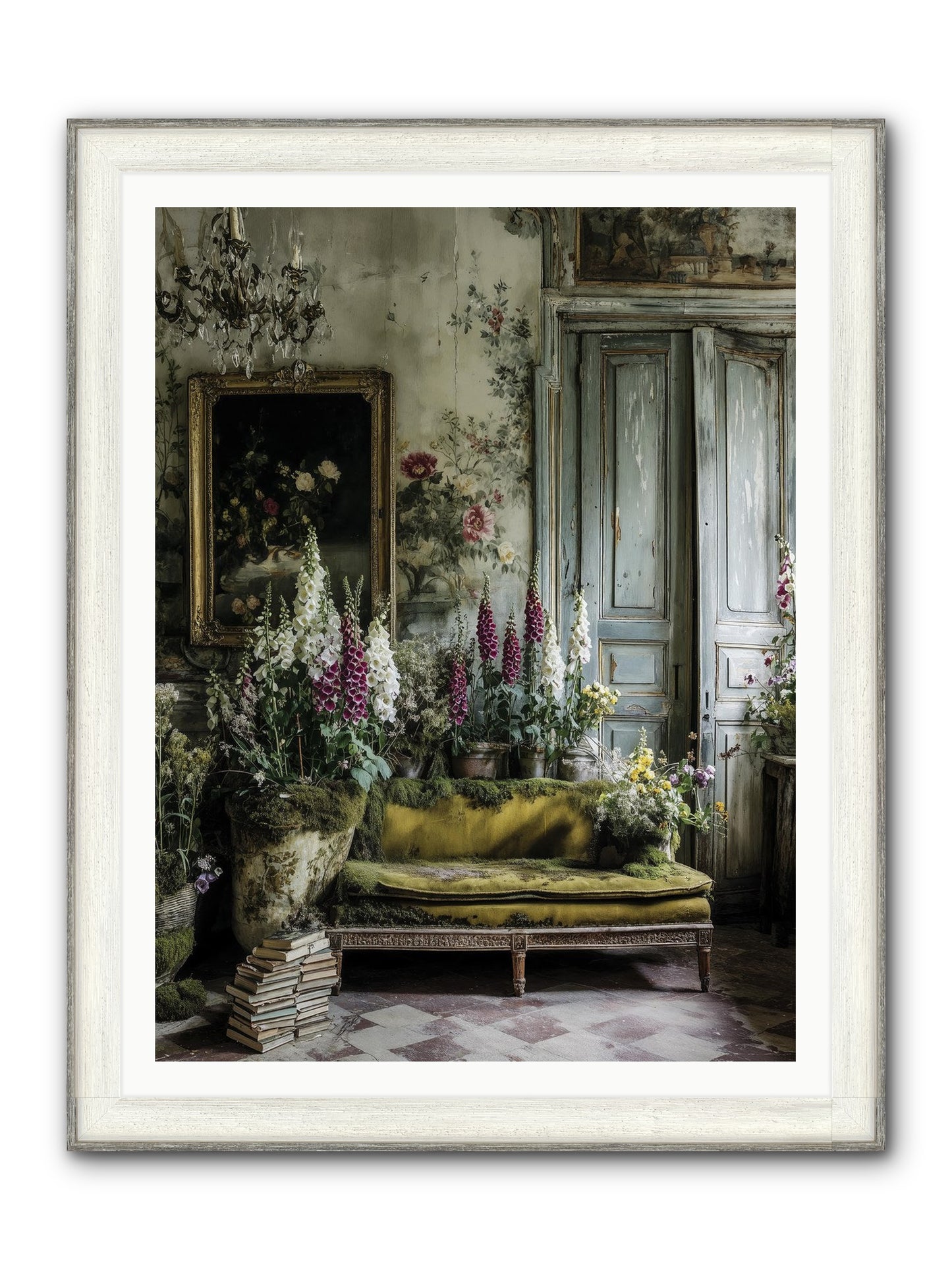 Destined To Find Framed Print - Driftwood White 36x48
