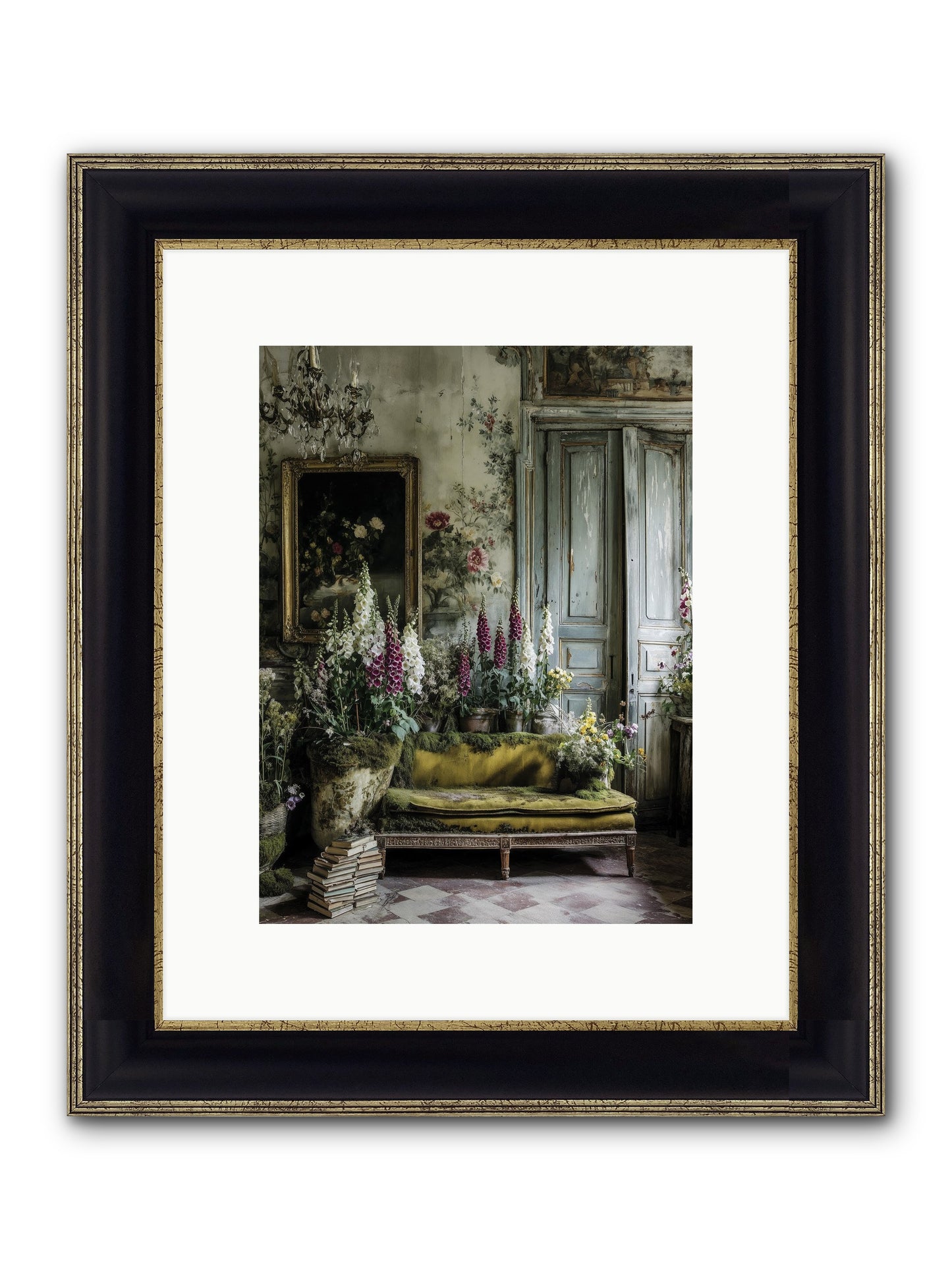 Destined To Find Framed Print - Black & Gold 9x12