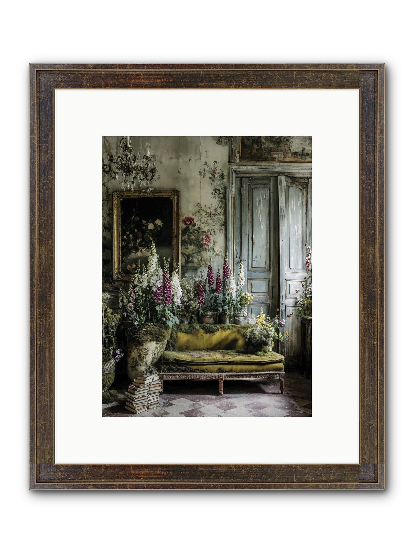 Destined To Find Framed Print - Slimwoods Black/Gold 9x12