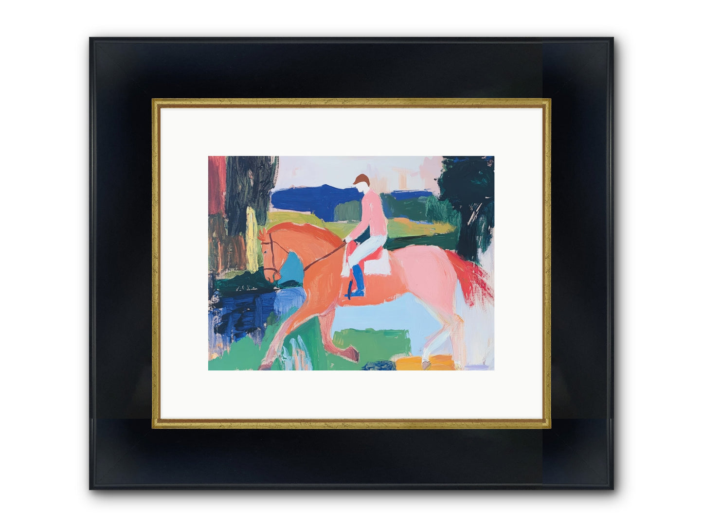 Destiny Chaser Framed Print - Wide Black w/Gold 12x9