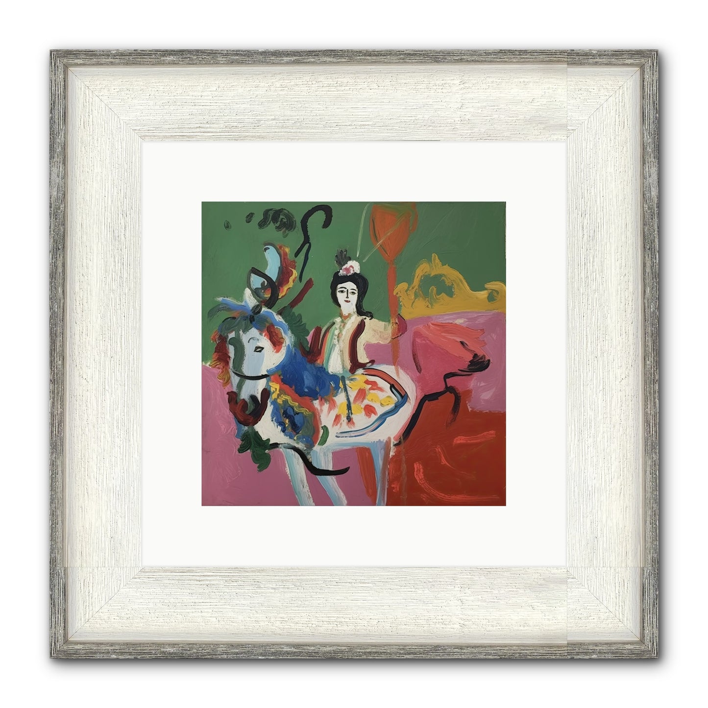 Devlin Framed Print - Driftwood White 10x10