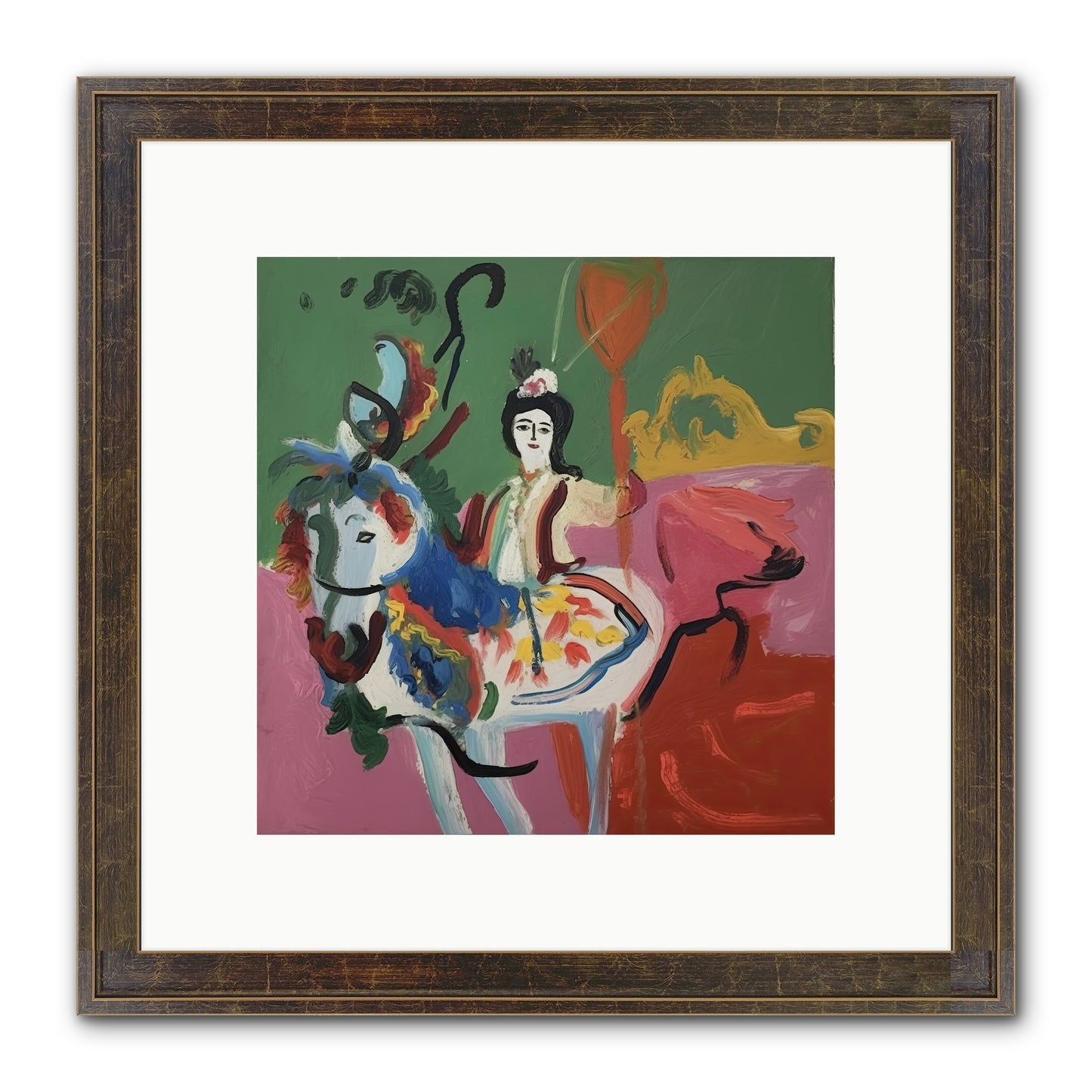 Devlin Framed Print - Slimwoods Black/Gold 10x10