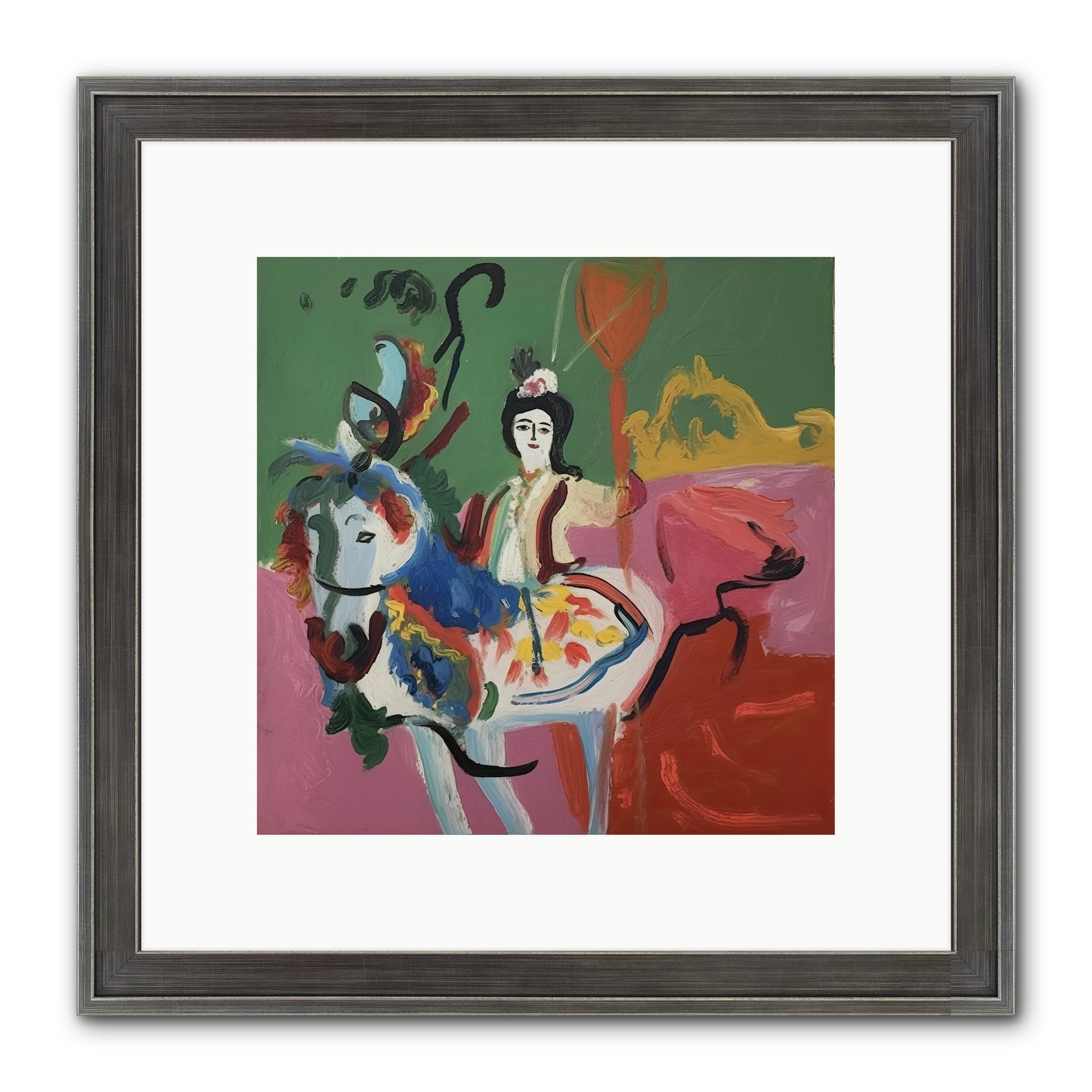 Devlin Framed Print - Slimwoods Black/Silver 10x10