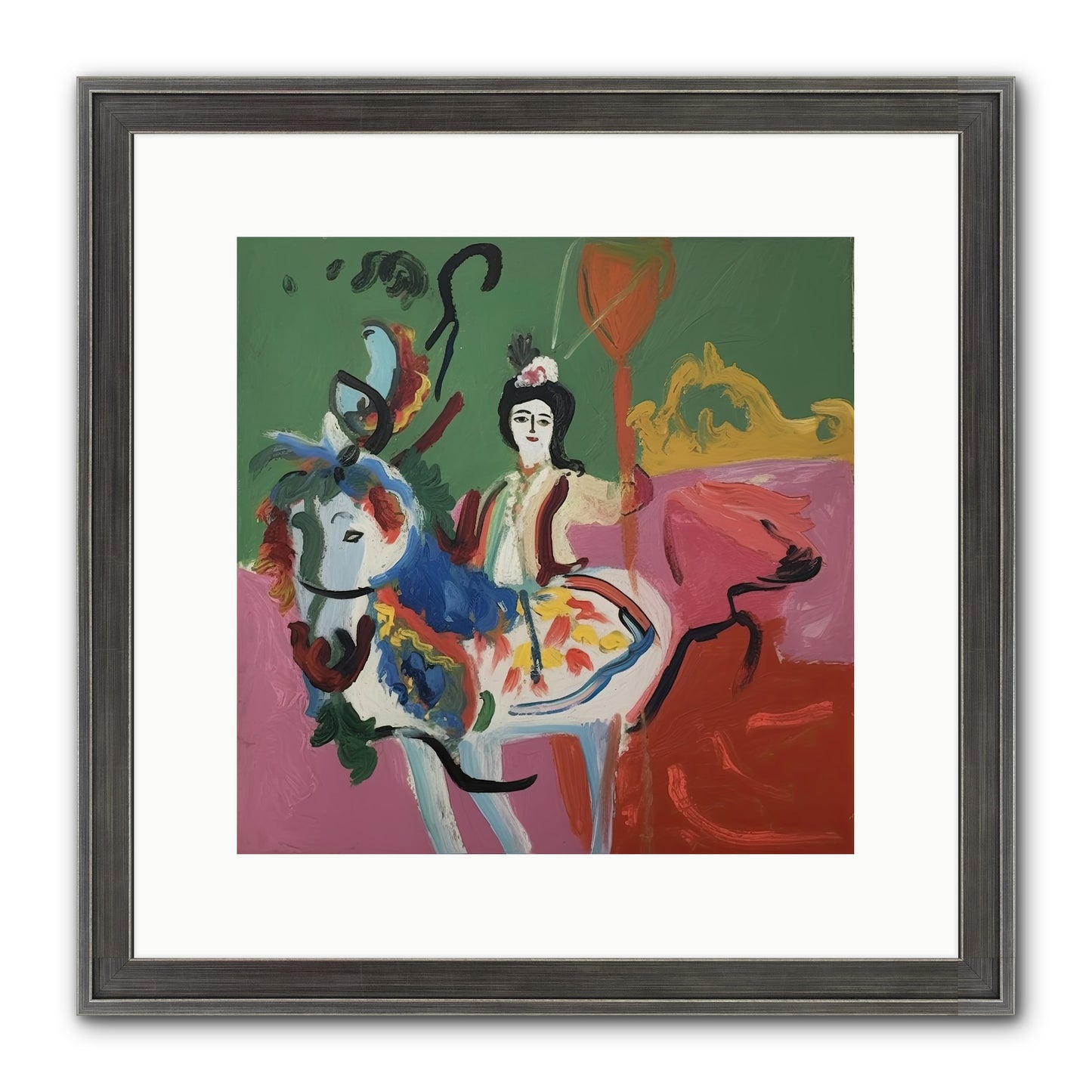 Devlin Framed Print - Slimwoods Black/Silver 12x12