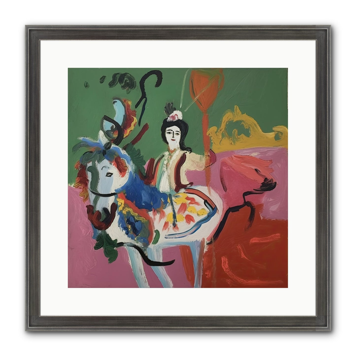 Devlin Framed Print - Slimwoods Black/Silver 16x16