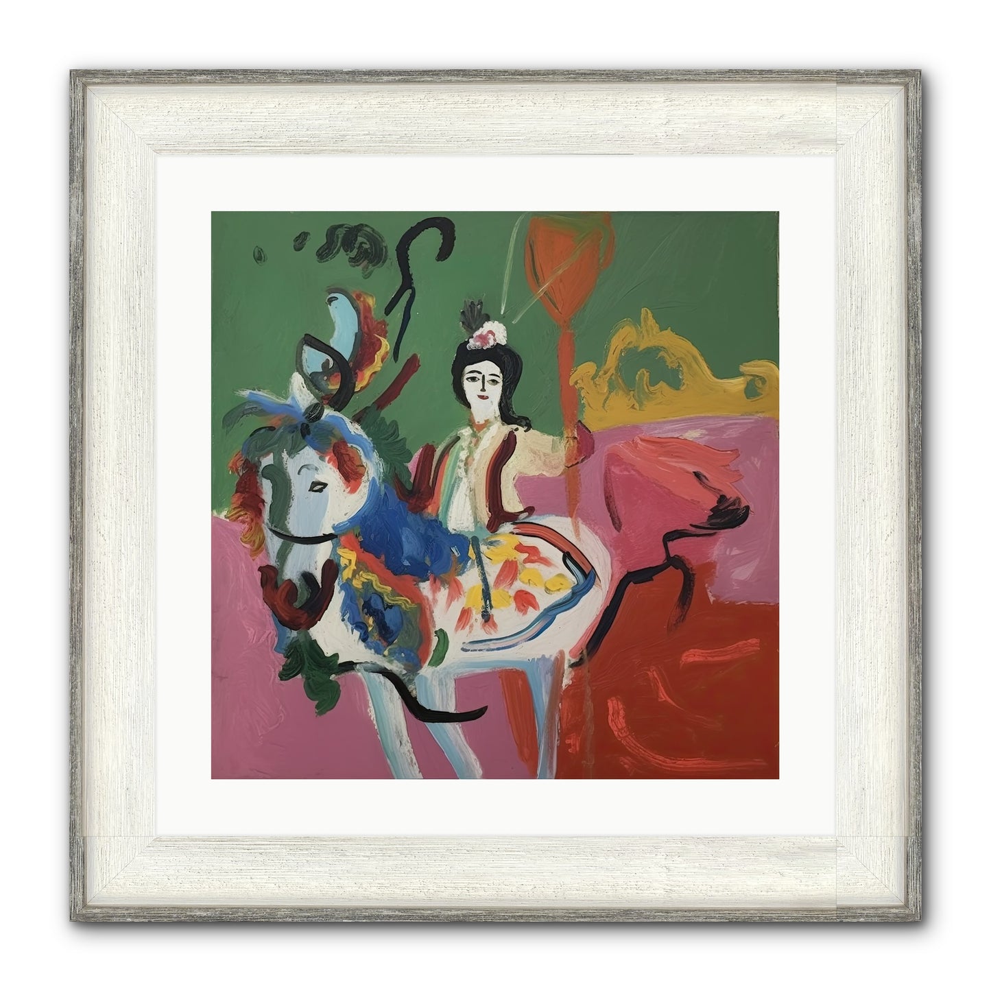 Devlin Framed Print - Driftwood White 20x20