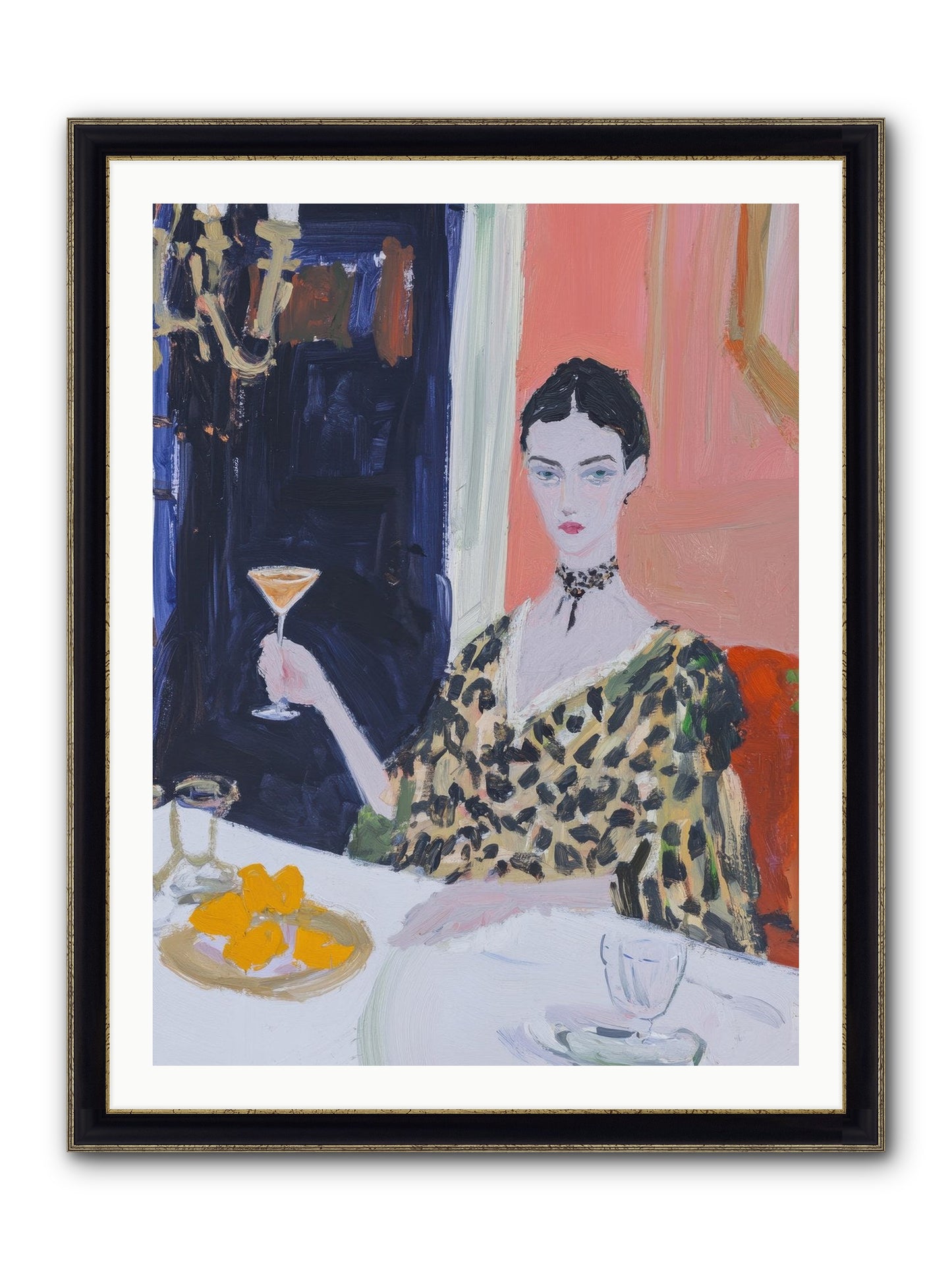 Devotion Unnoticed Framed Print - Black & Gold 30x40