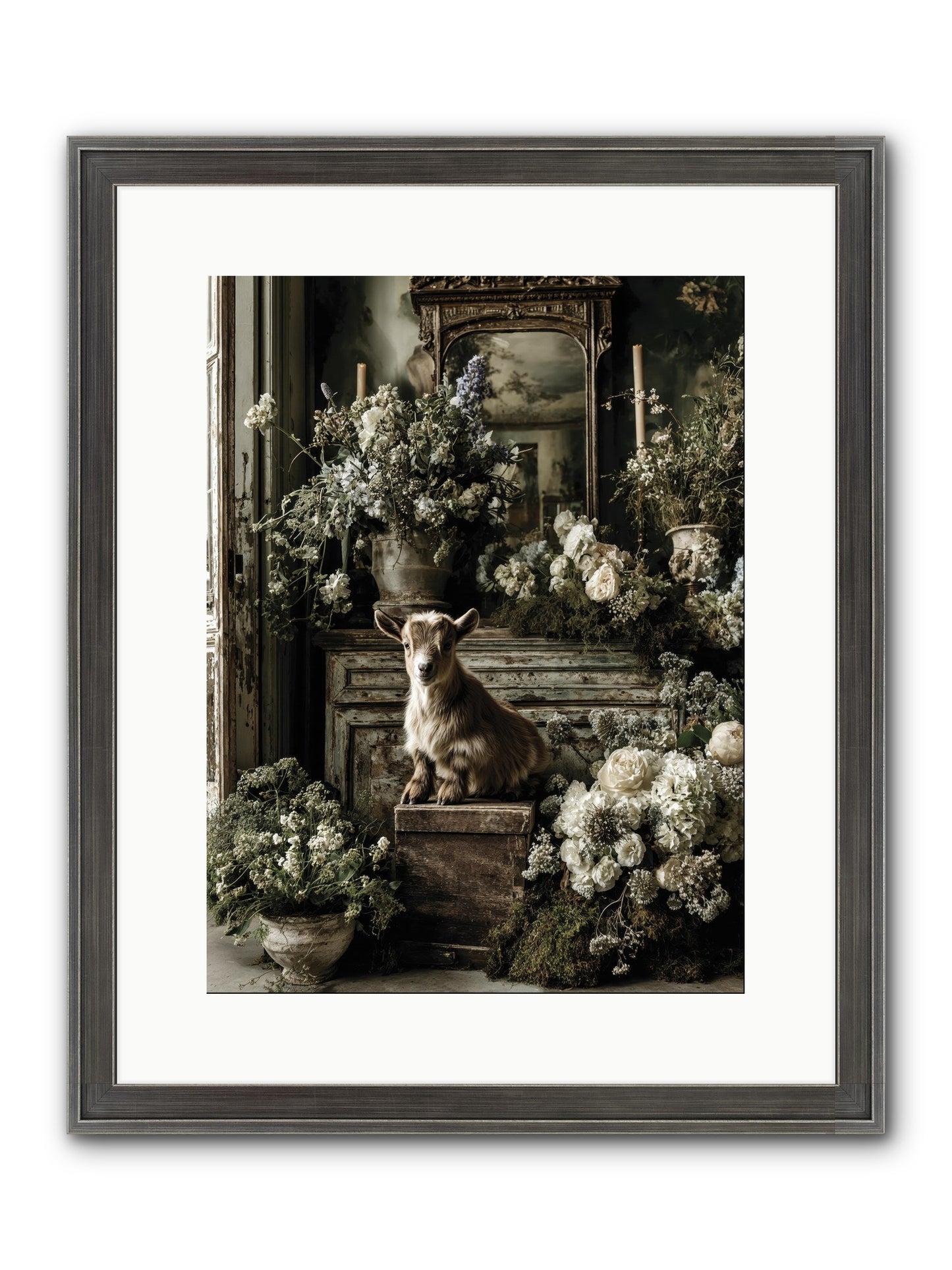 Dew Drop Framed Print - Slimwoods Black/Silver 12x16