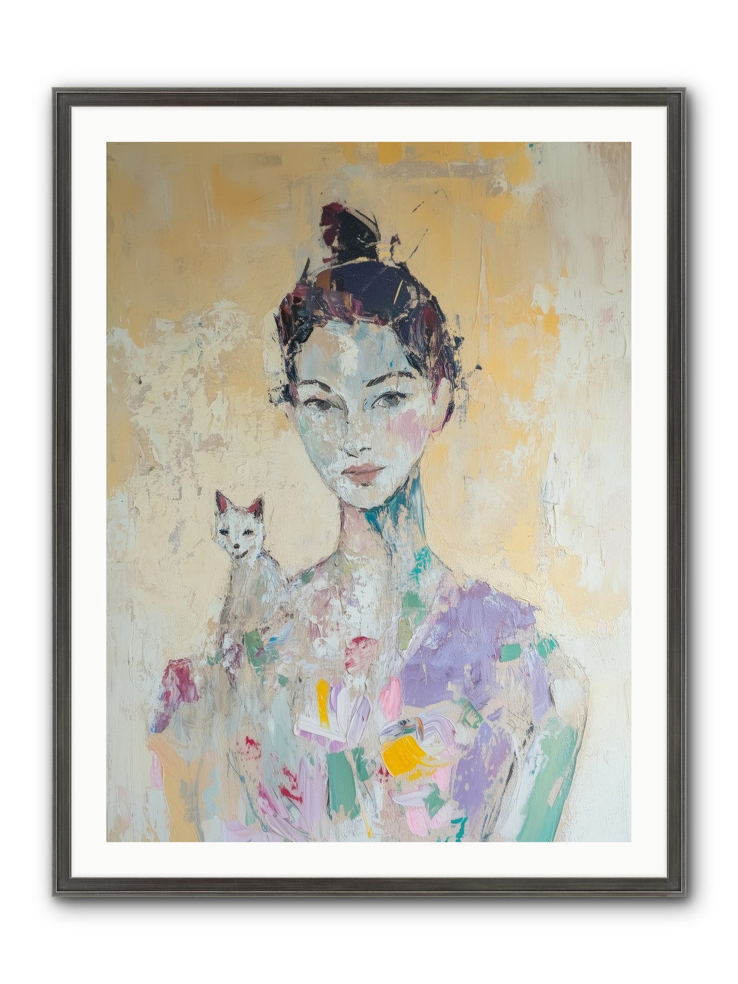 Dewdrop Framed Print - Slimwoods Black/Silver 30x40