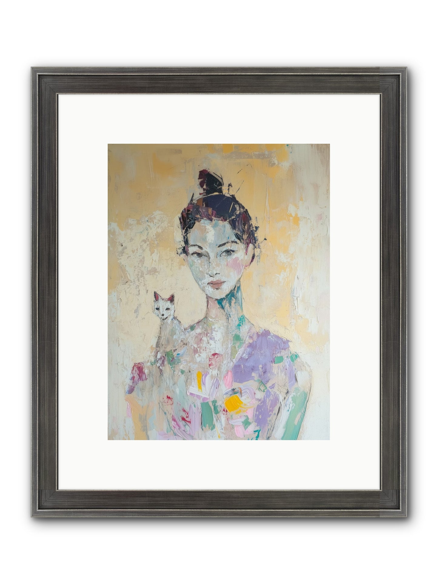 Dewdrop Framed Print - Slimwoods Black/Silver 9x12