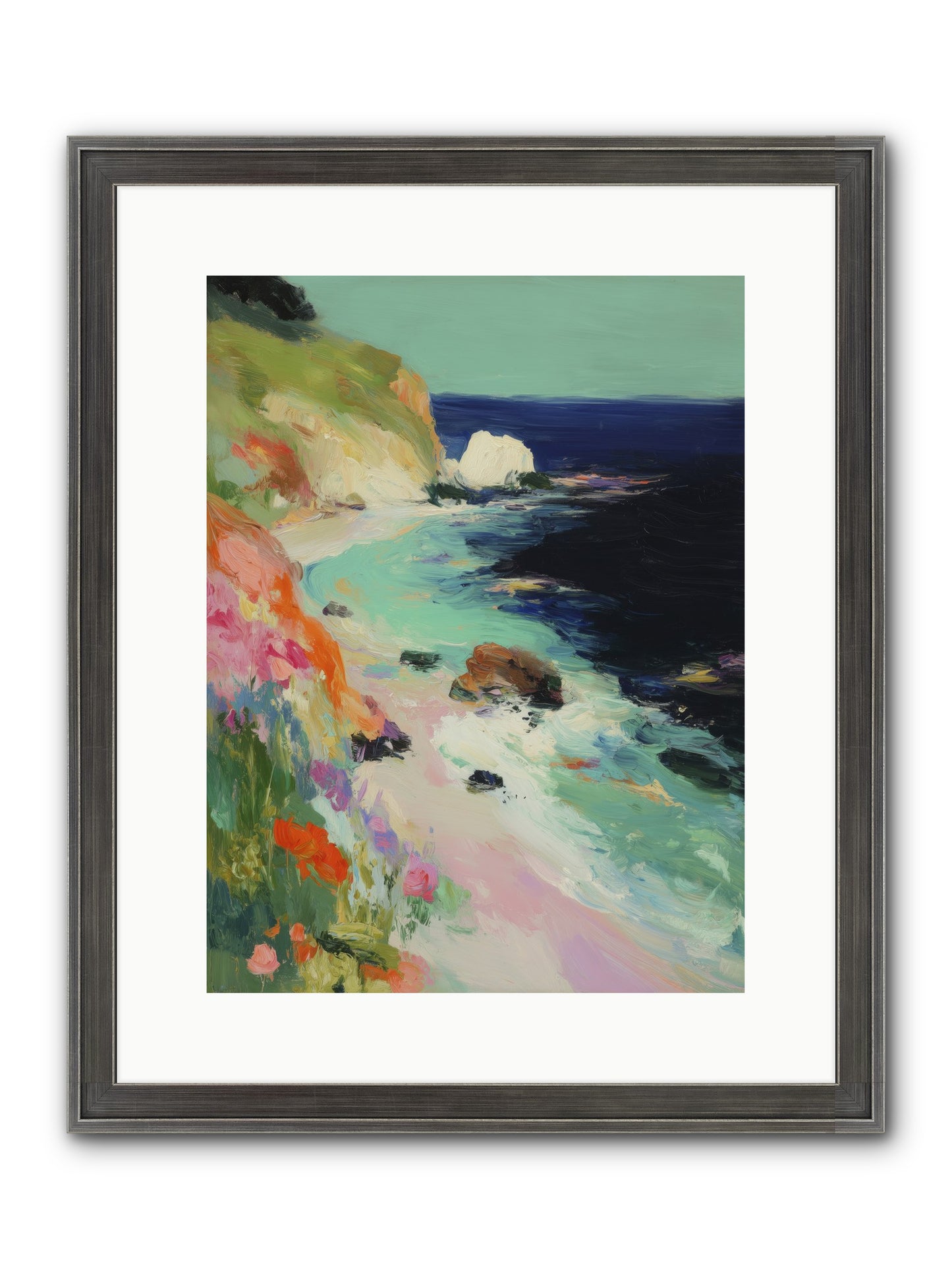 Dewdrop Dreams Framed Print - Slimwoods Black/Silver 12x16