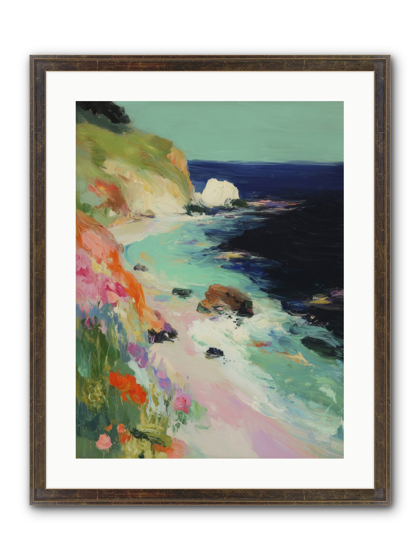 Dewdrop Dreams Framed Print - Slimwoods Black/Gold 18x24