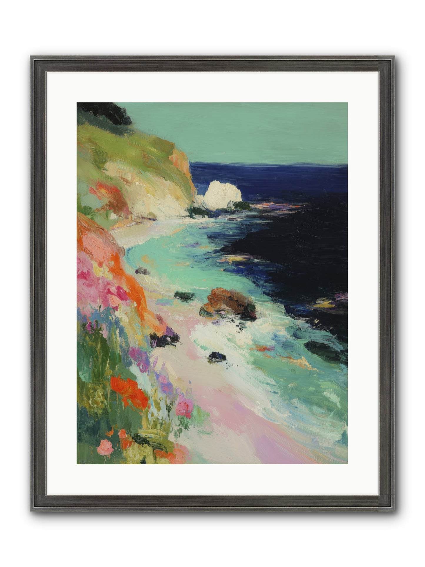 Dewdrop Dreams Framed Print - Slimwoods Black/Silver 18x24