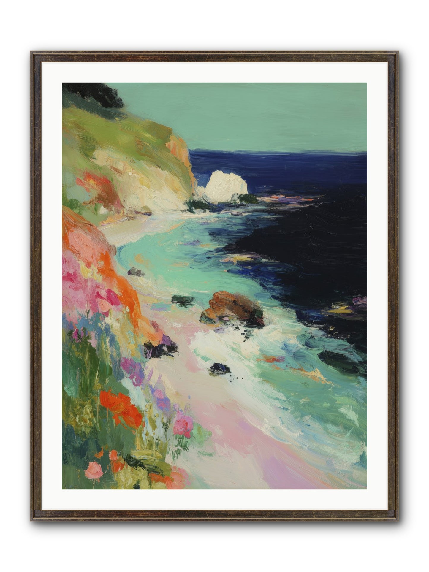 Dewdrop Dreams Framed Print - Slimwoods Black/Gold 30x40