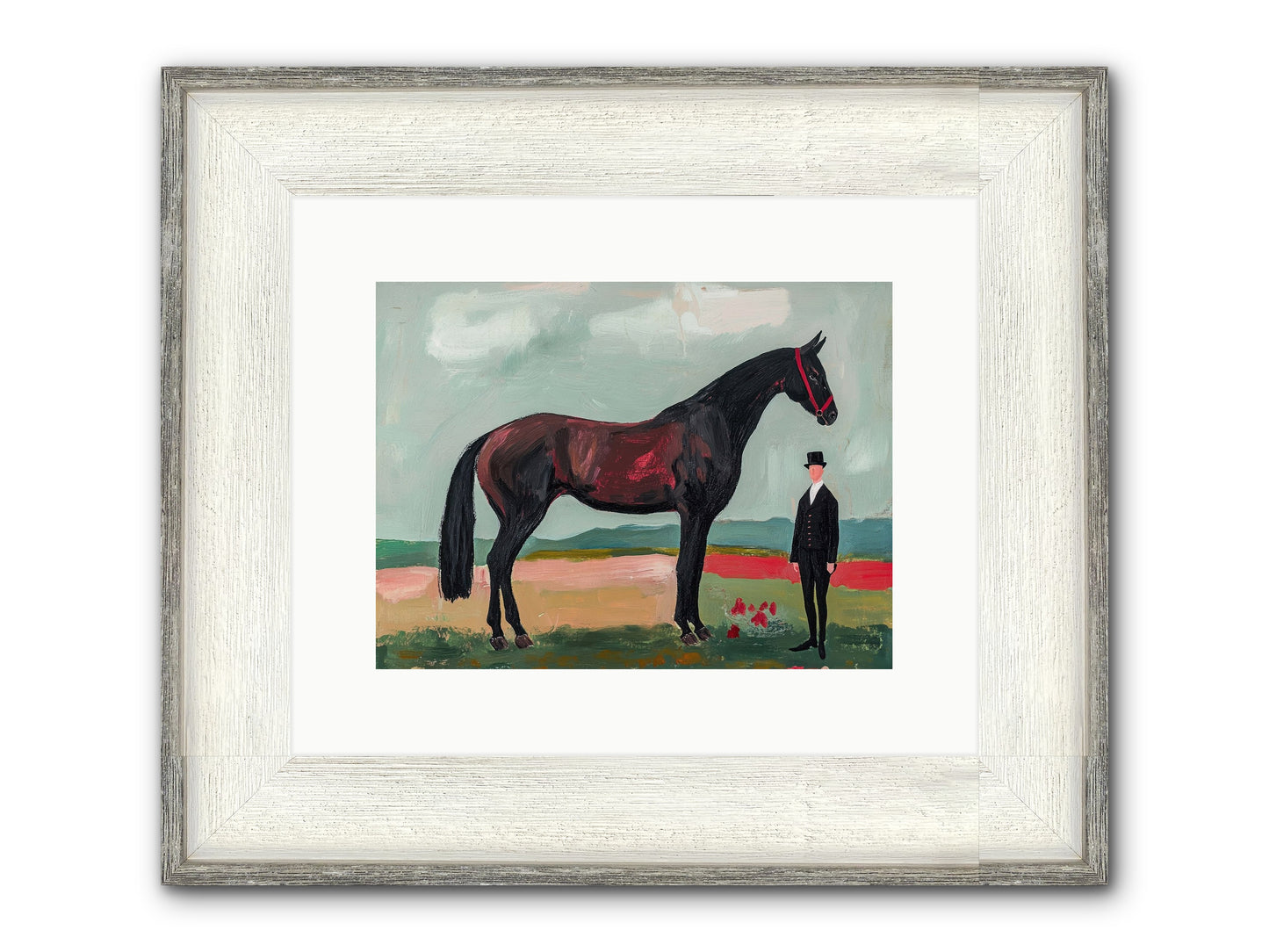 Dewdrop Melody Framed Print - Driftwood White 12x9