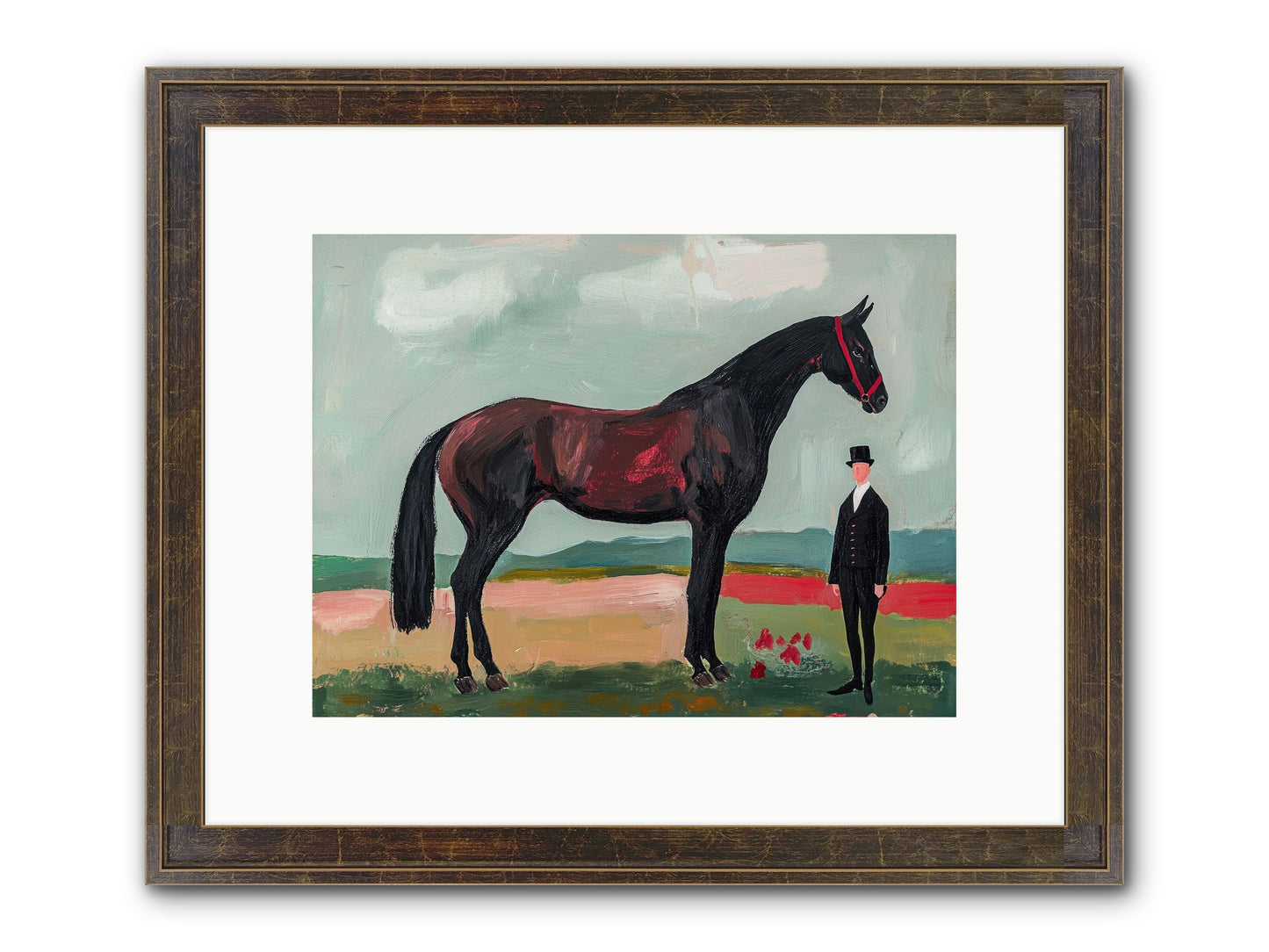 Dewdrop Melody Framed Print - Slimwoods Black/Gold 12x9