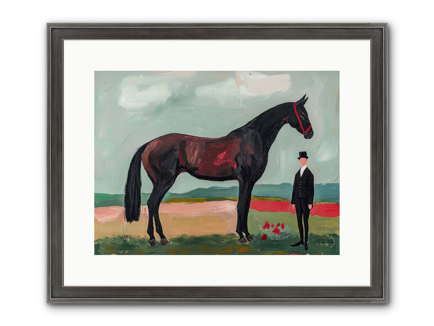 Dewdrop Melody Framed Print - Slimwoods Black/Silver 16x12