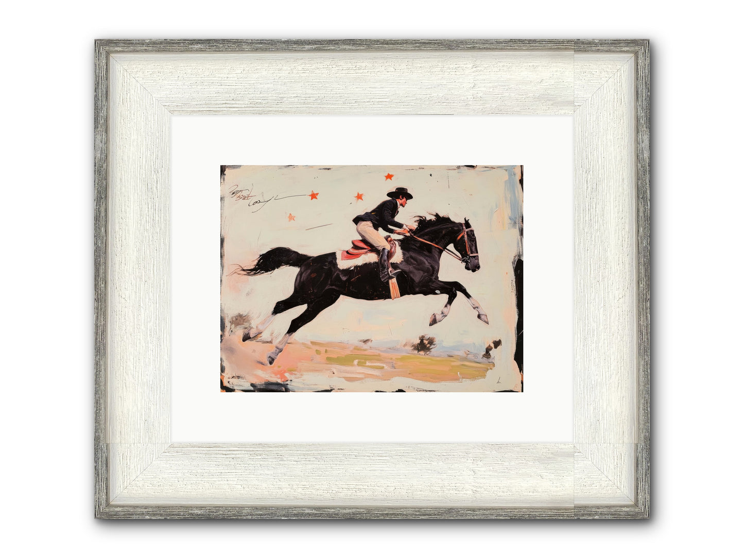 Diablo Framed Print - Driftwood White 12x9