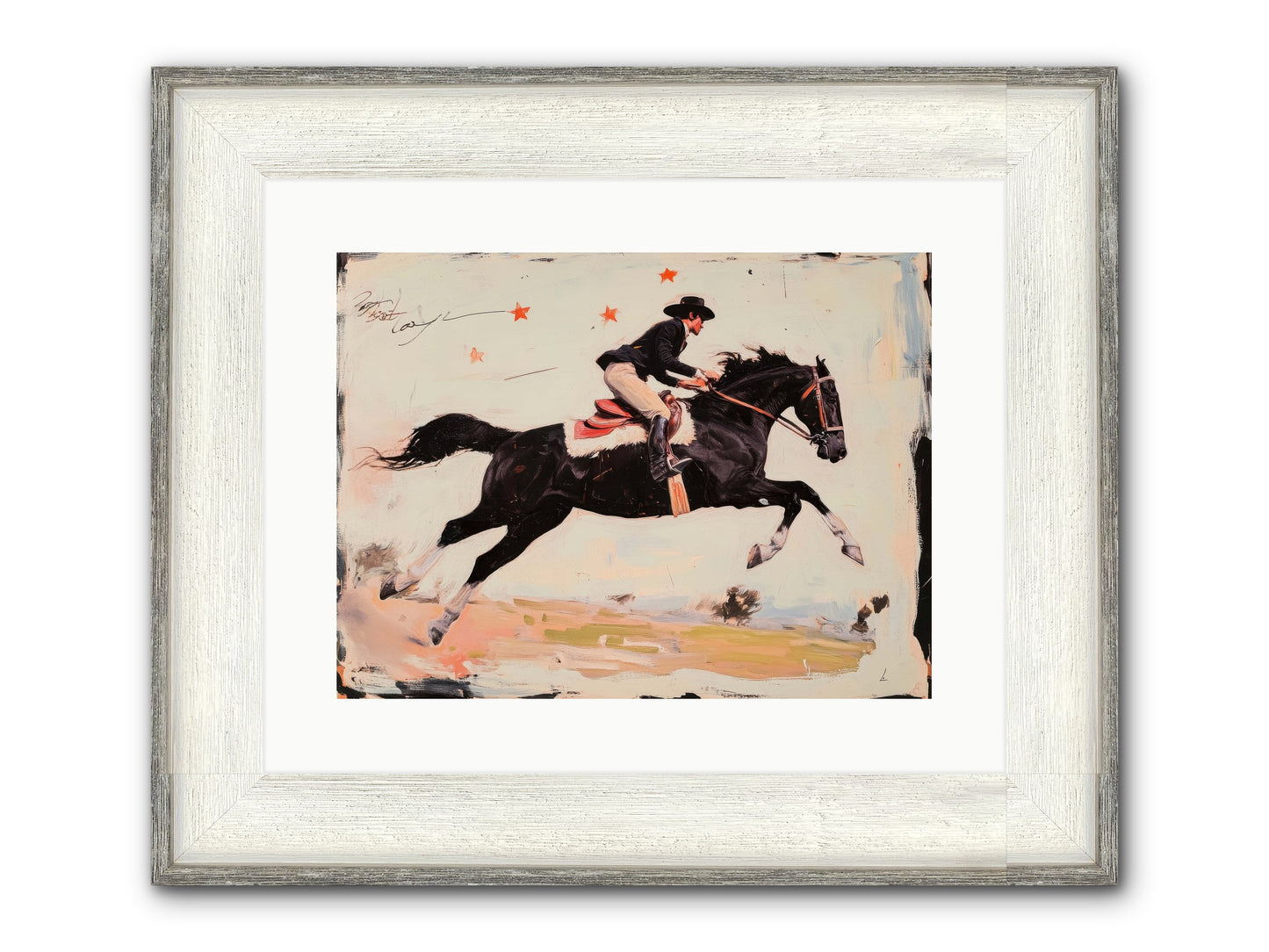 Diablo Framed Print - Driftwood White 16x12