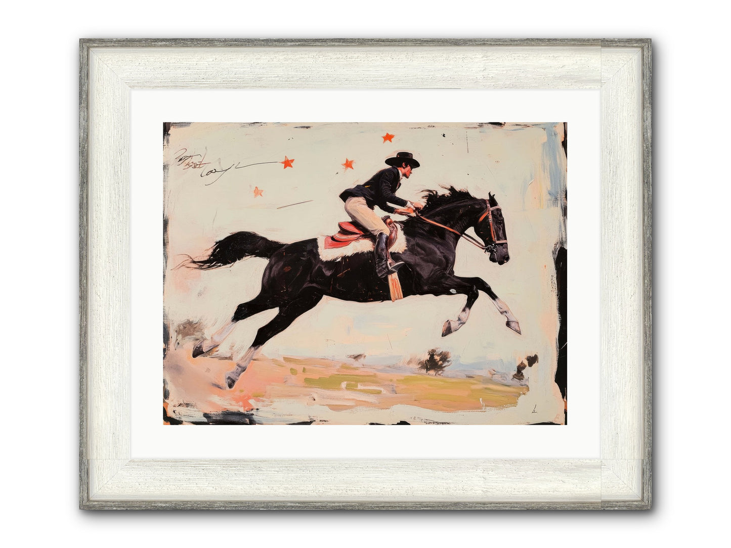 Diablo Framed Print - Driftwood White 24x18