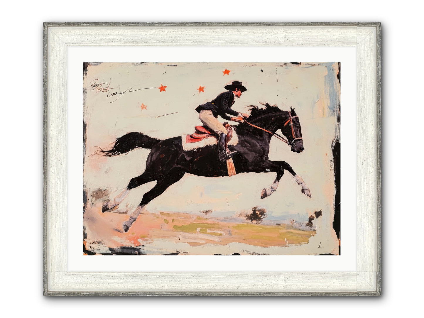 Diablo Framed Print - Driftwood White 32x24