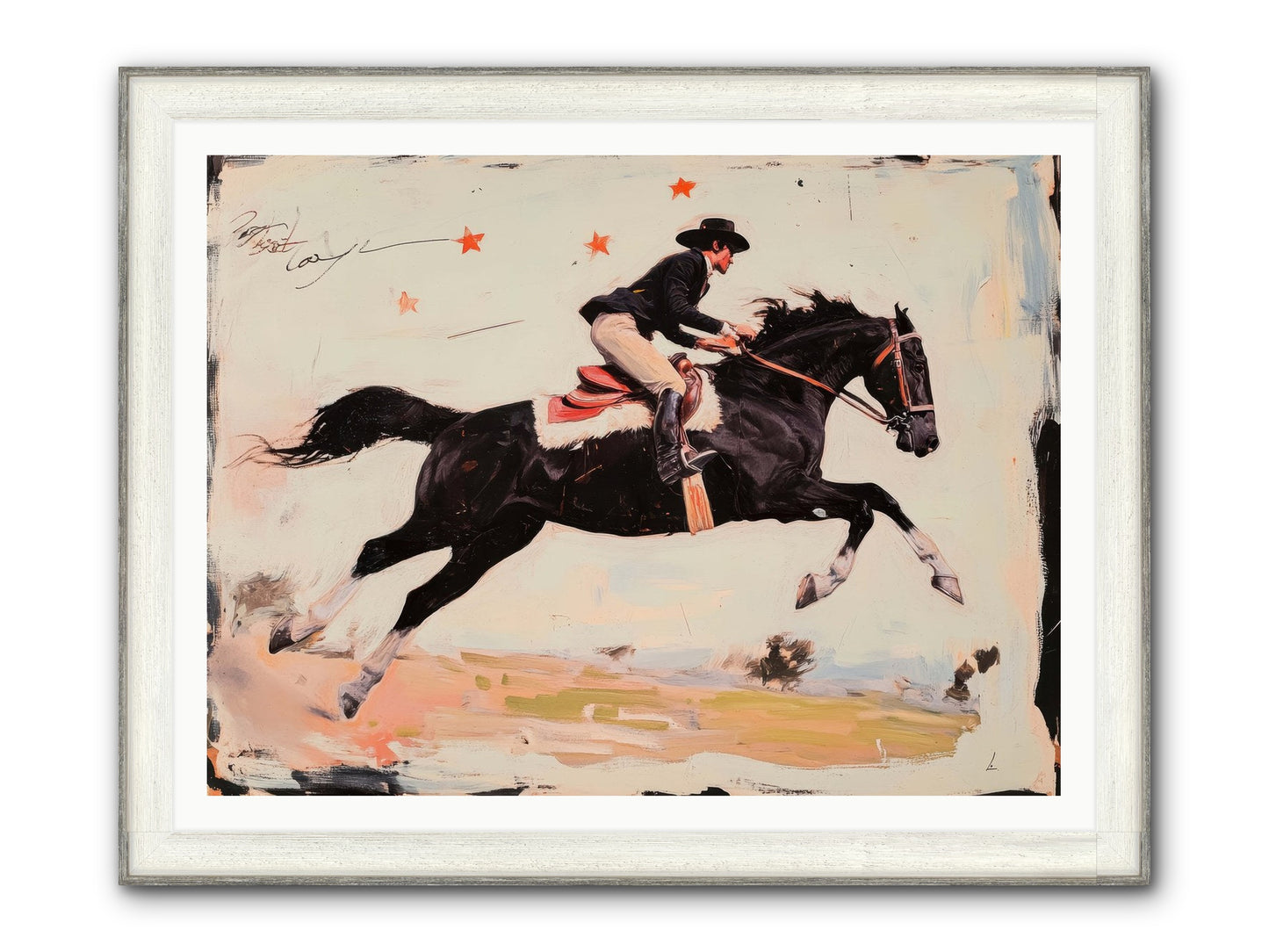 Diablo Framed Print - Driftwood White 48x36