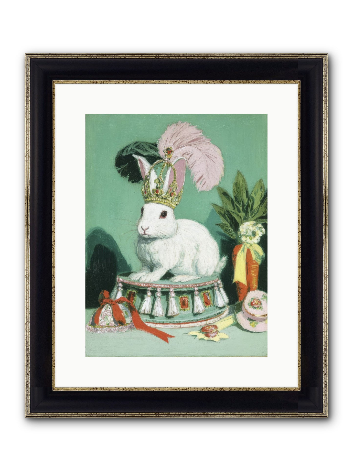 Diamond Dreams Framed Print - Black & Gold 12x16