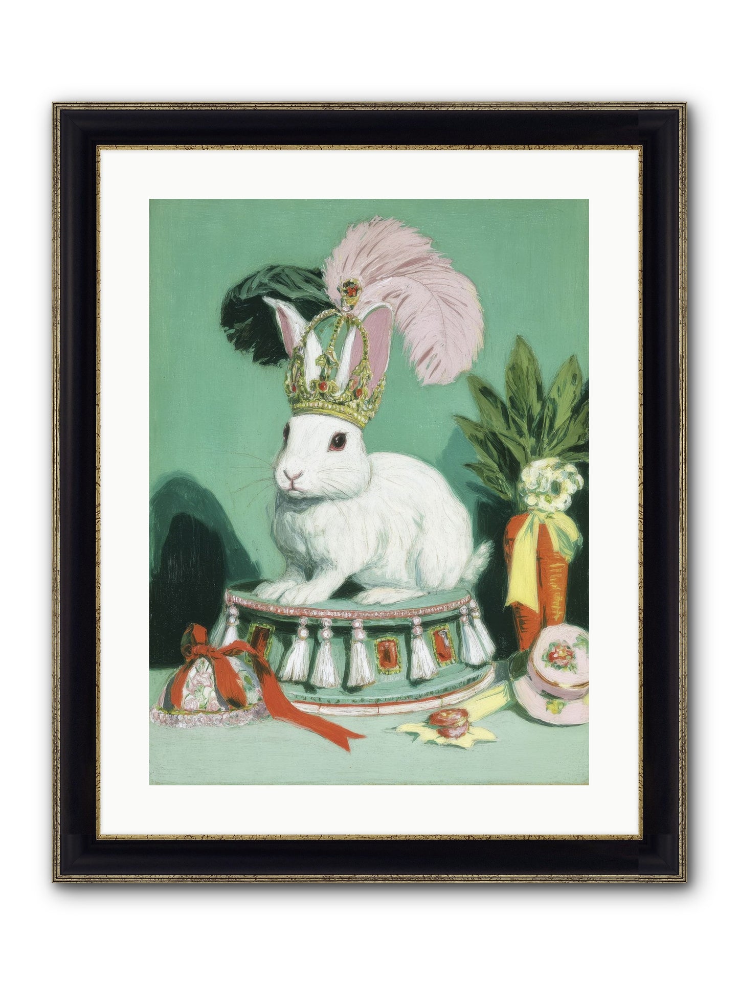 Diamond Dreams Framed Print - Black & Gold 18x24