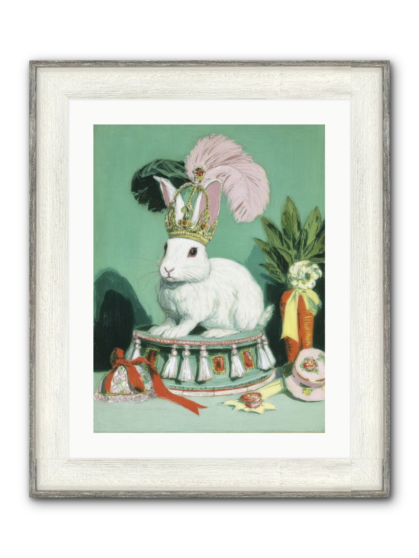 Diamond Dreams Framed Print - Driftwood White 18x24