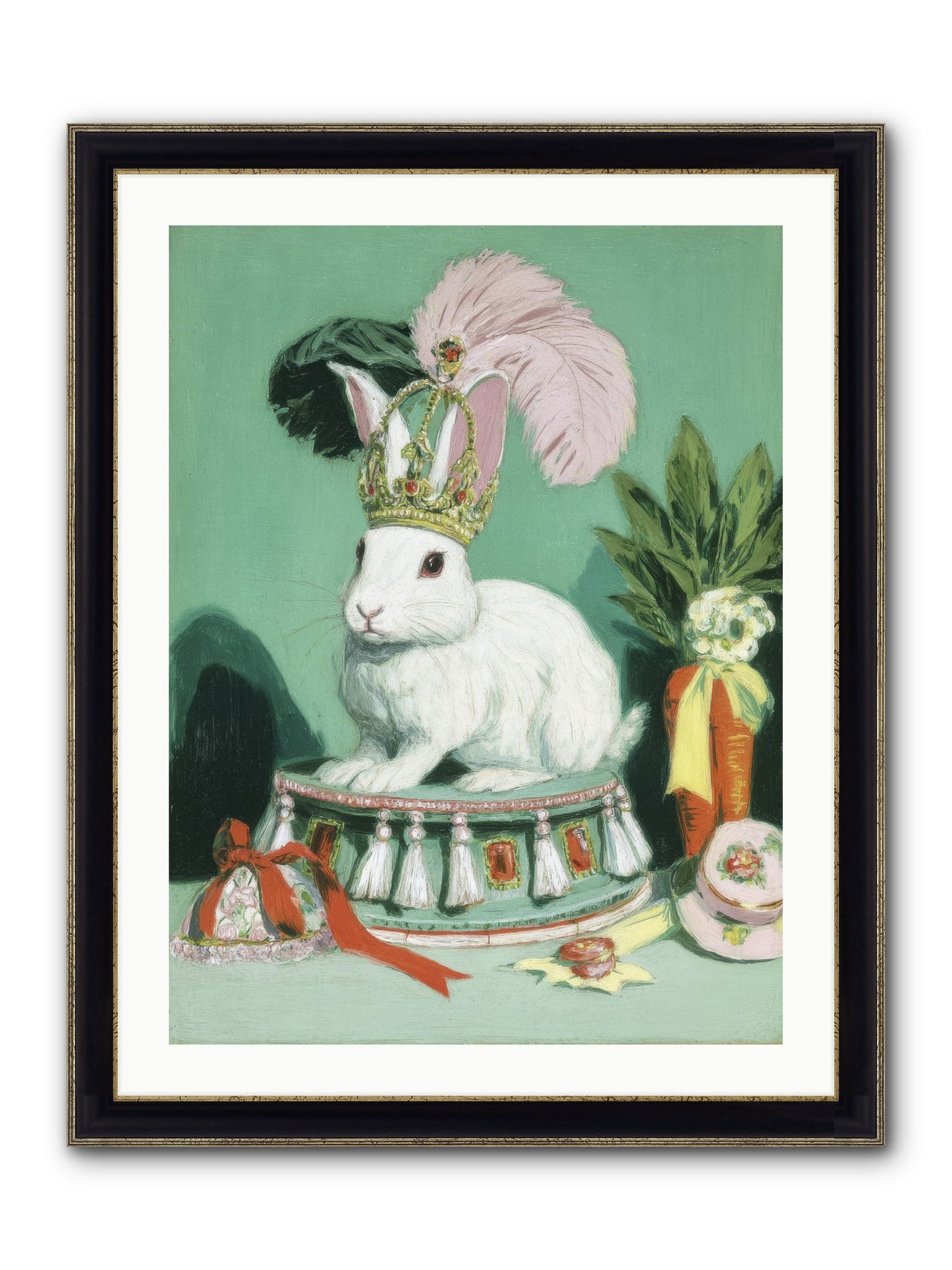 Diamond Dreams Framed Print - Black & Gold 24x32