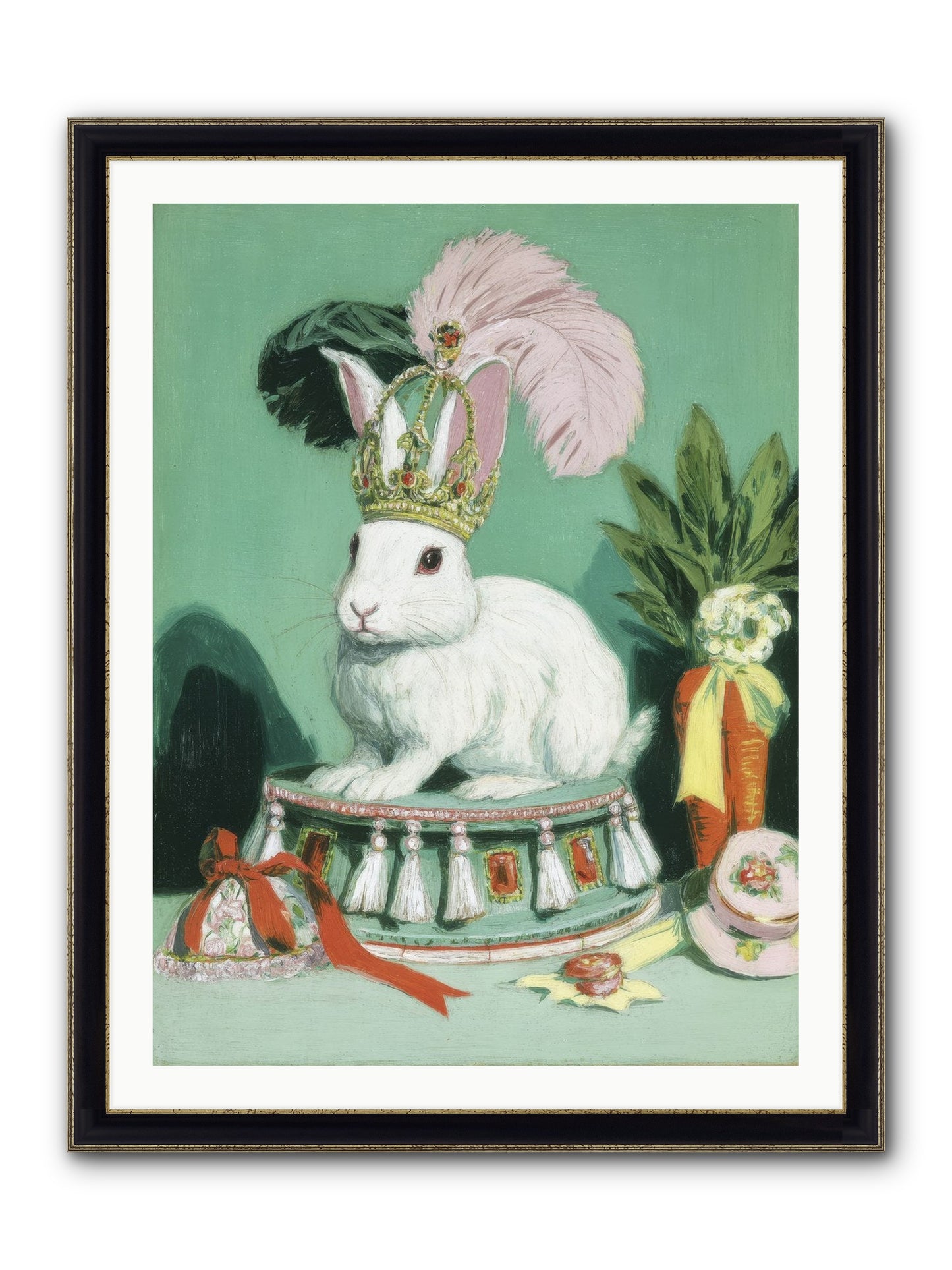 Diamond Dreams Framed Print - Black & Gold 30x40
