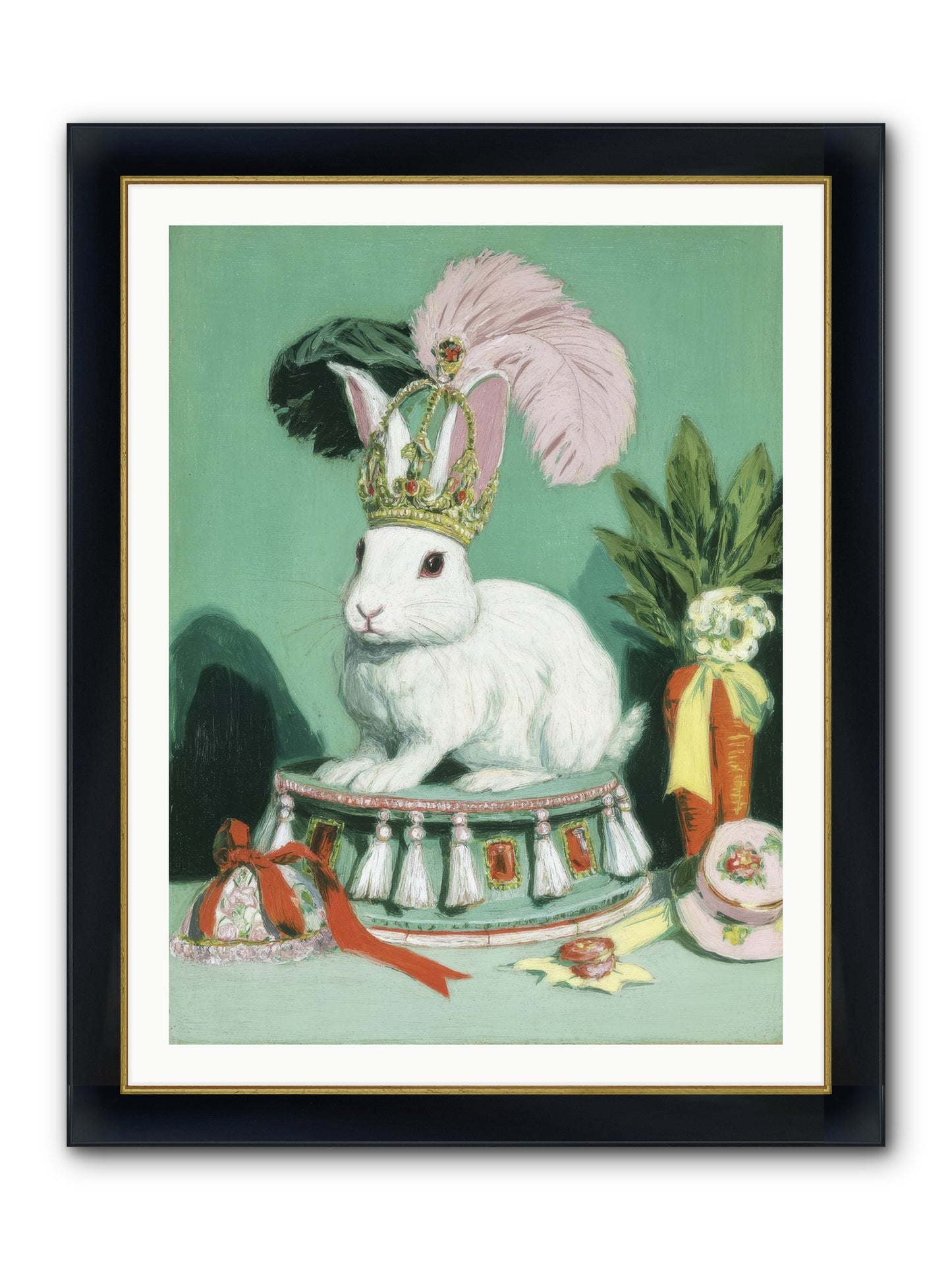 Diamond Dreams Framed Print - Wide Black w/Gold 30x40