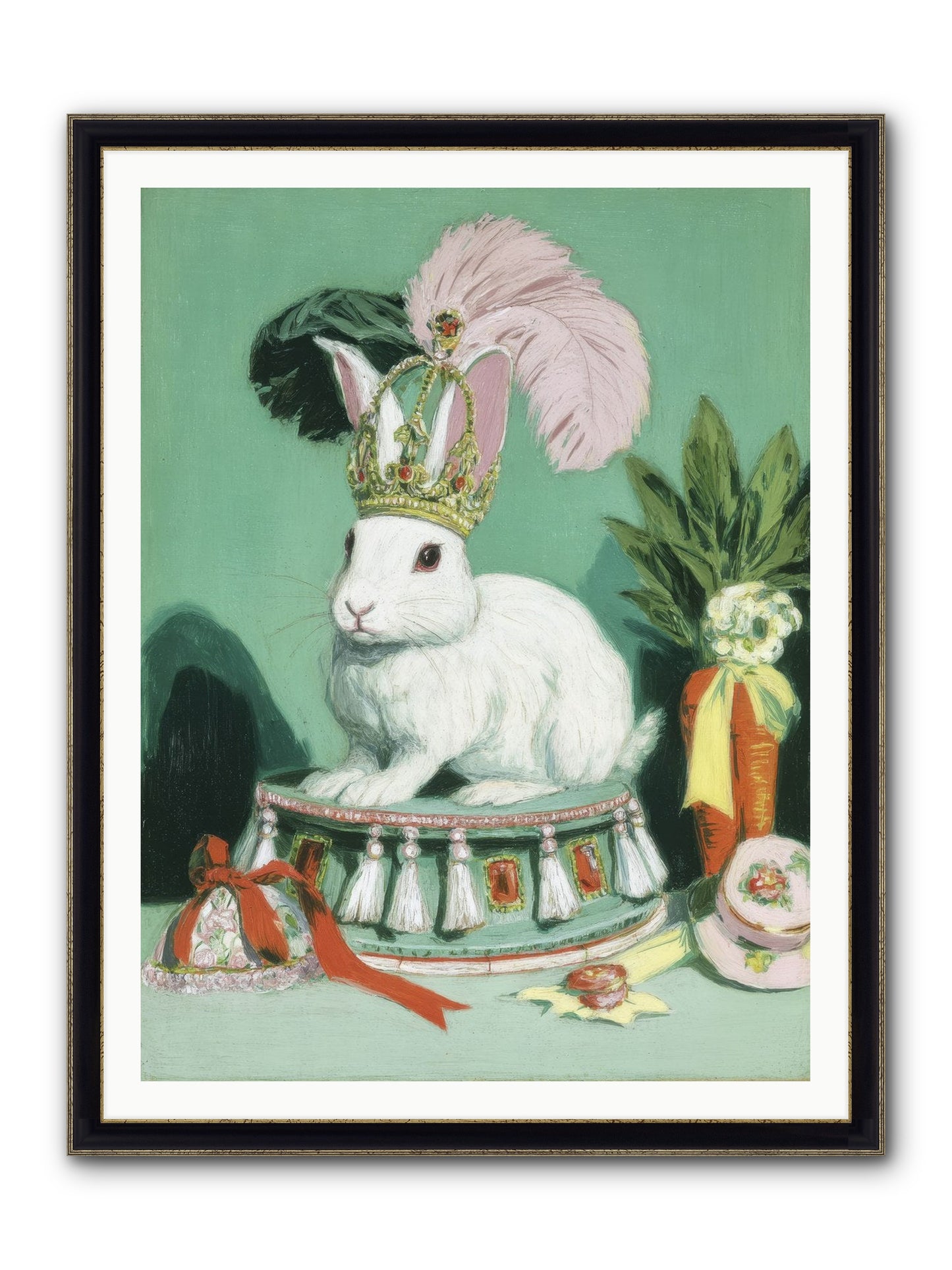 Diamond Dreams Framed Print - Black & Gold 36x48