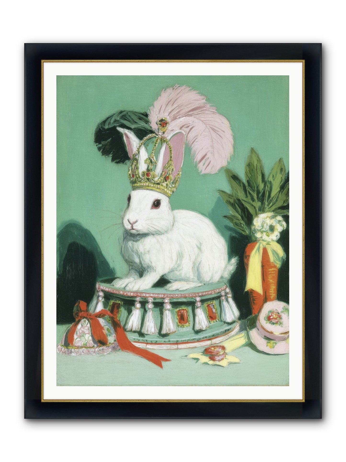 Diamond Dreams Framed Print - Wide Black w/Gold 36x48