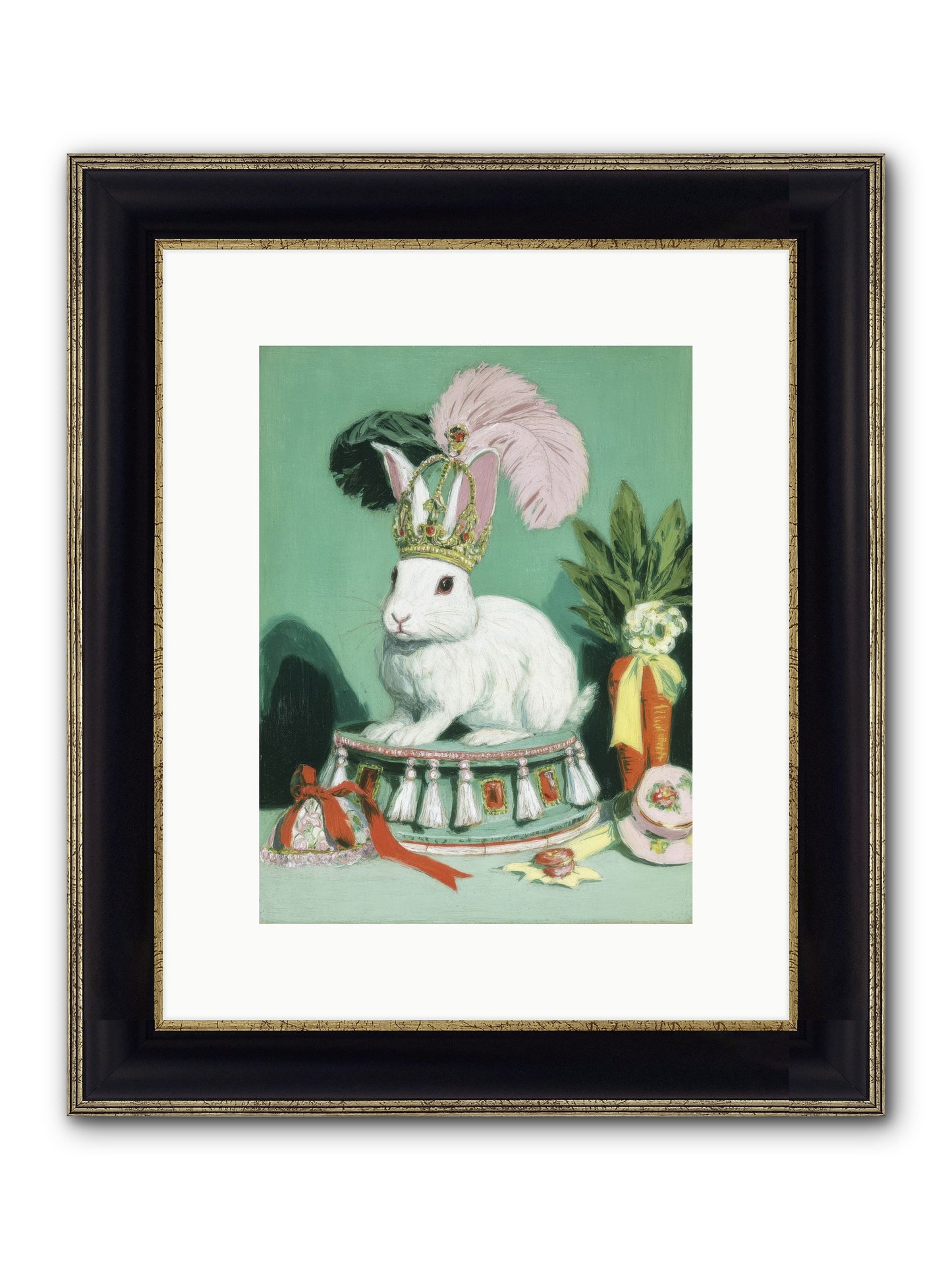 Diamond Dreams Framed Print - Black & Gold 9x12